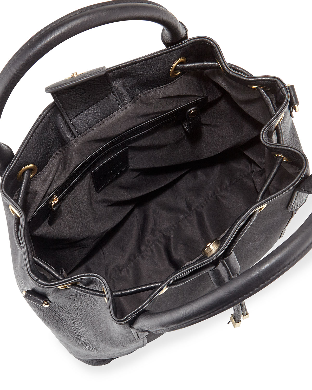 Lyst - Neiman Marcus Jessa Faux-leather Tote Bag in Black