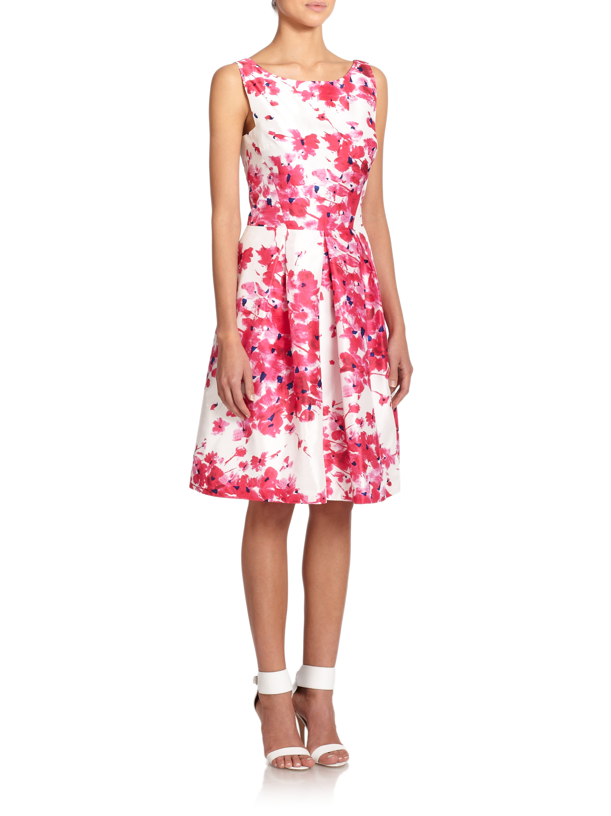 Kay unger Duiponi Floral-print Dress in Pink | Lyst