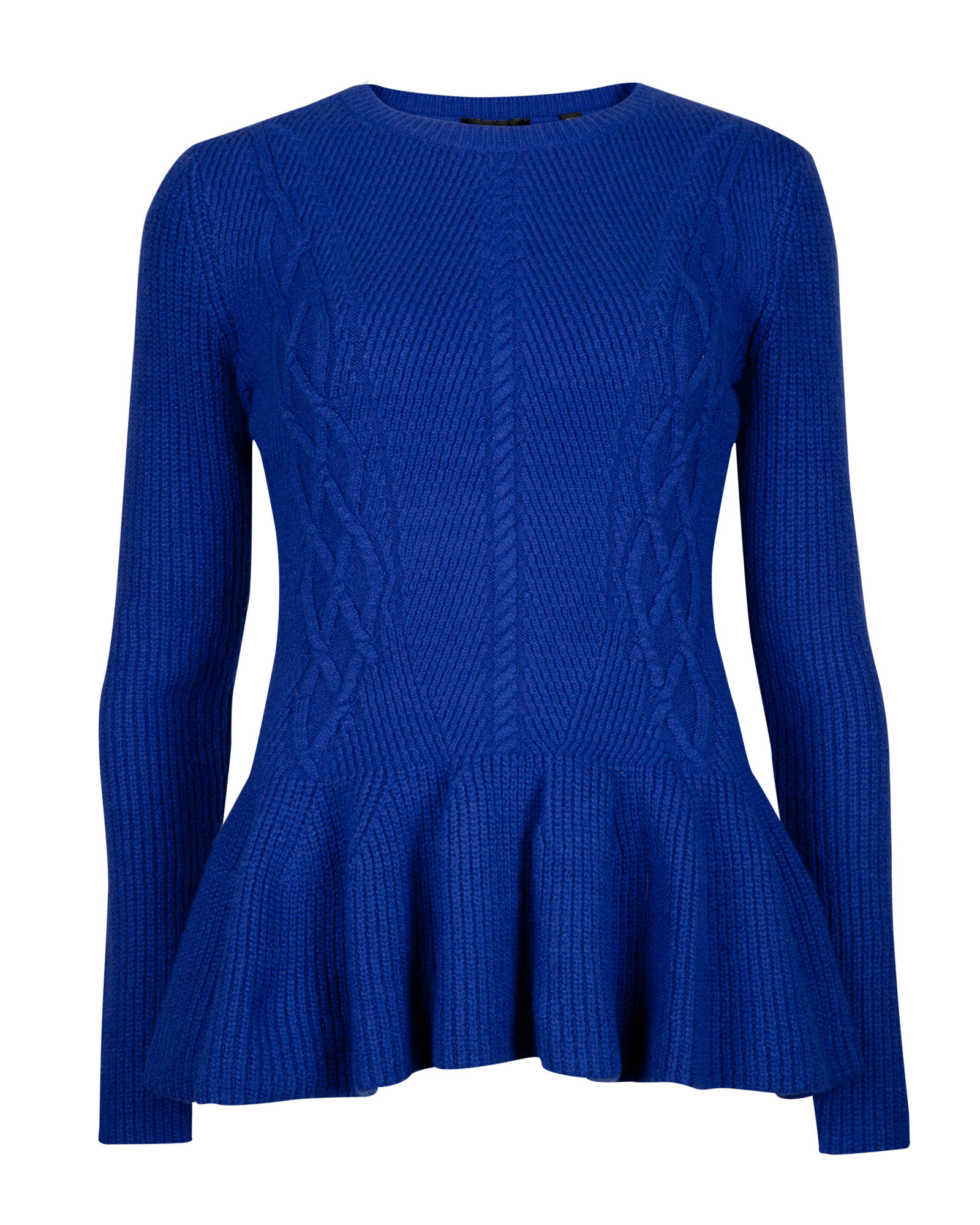 Ted baker Peplum Jumper in Blue | Lyst