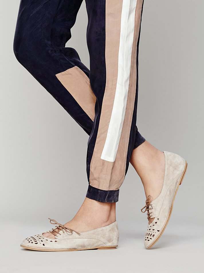 brogue ballet flats