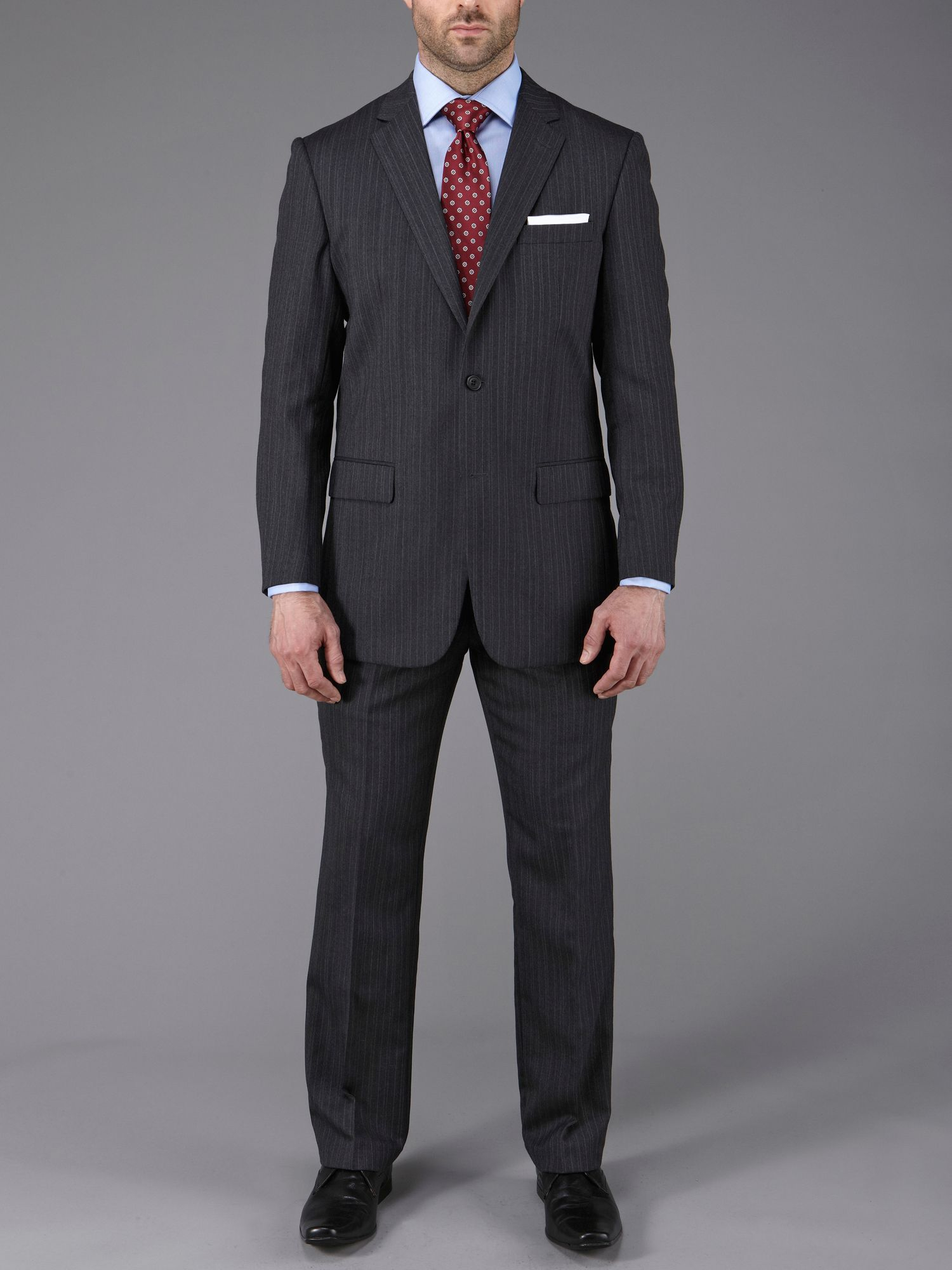 Skopes Butler Stripe Single Breasted Suit Jacket in Gray for Men | Lyst