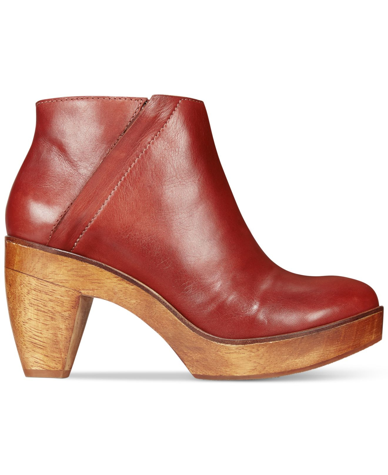 wooden platform booties