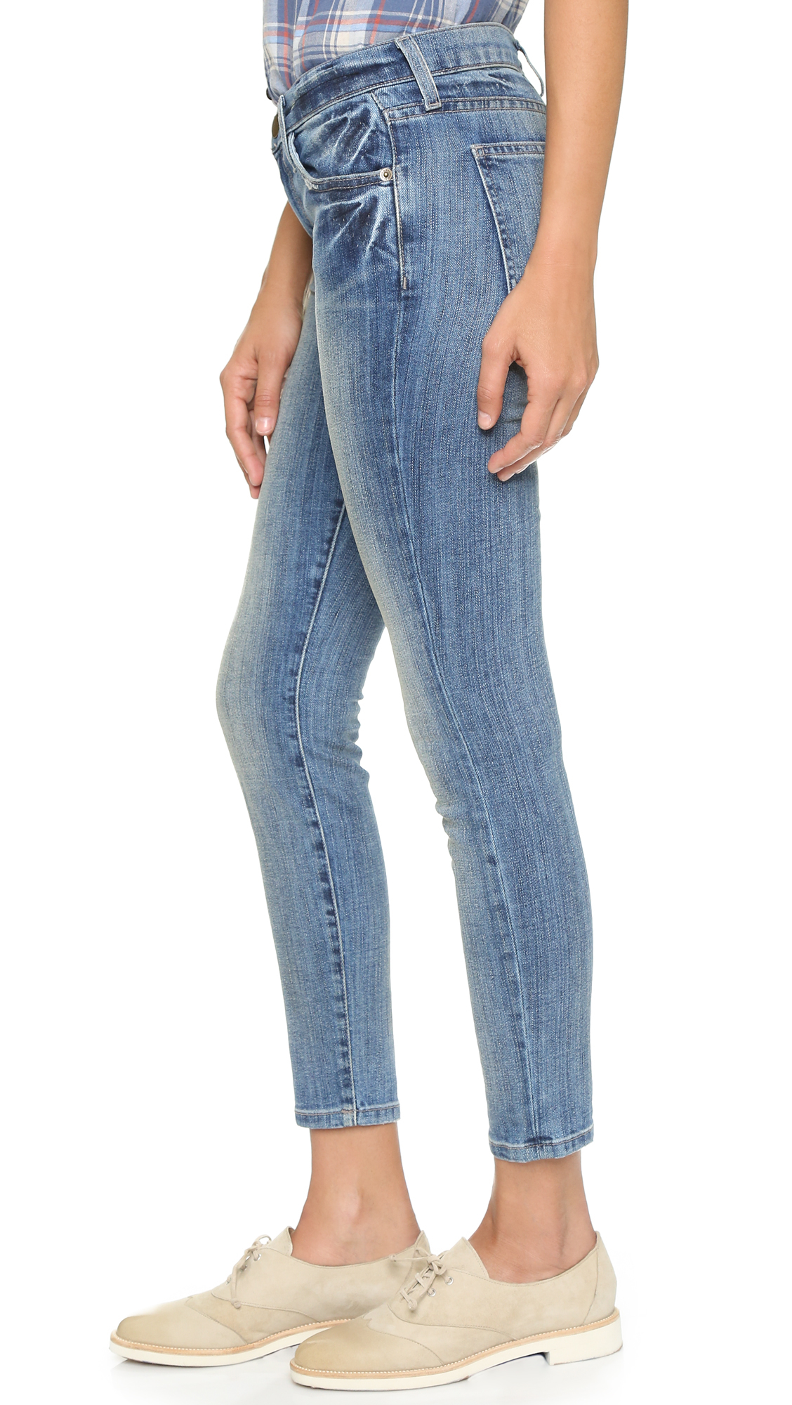 Lyst - Current/Elliott The Stiletto Jeans in Blue