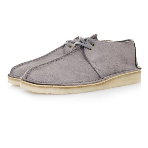 Lyst - Clarks Desert Trek Grey Nubuck Shoes 21621 for Men