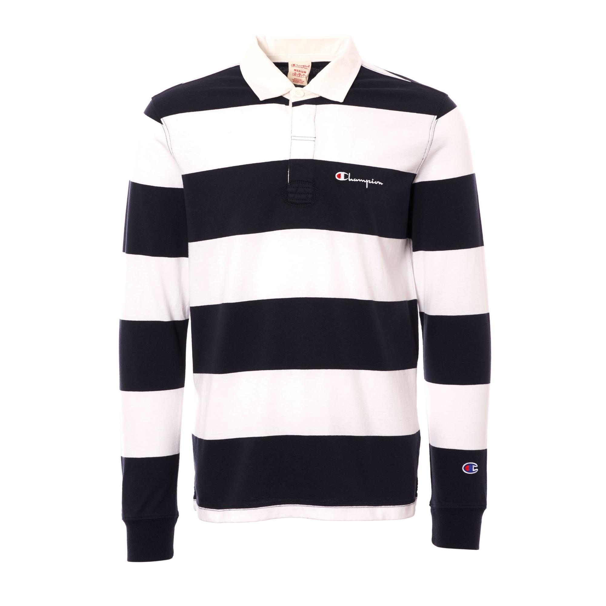 Champion Striped Long Sleeve Rugby Shirt In Blue For Men Lyst Long Sleeve Rugby Shirt For Men Lyst View Fullscreen
