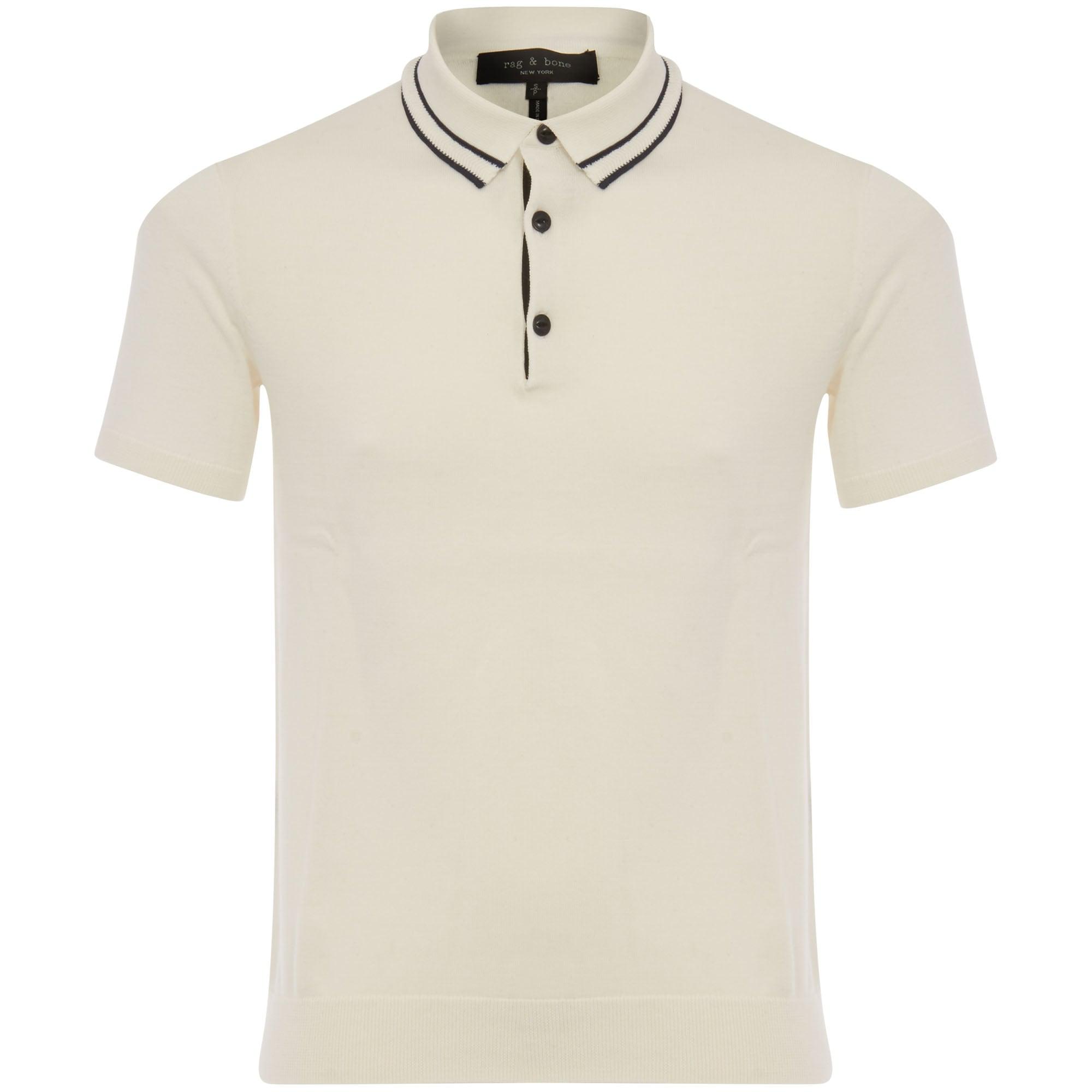 Lyst - Rag & Bone Jason Polo Shirt - Ivory in White for Men