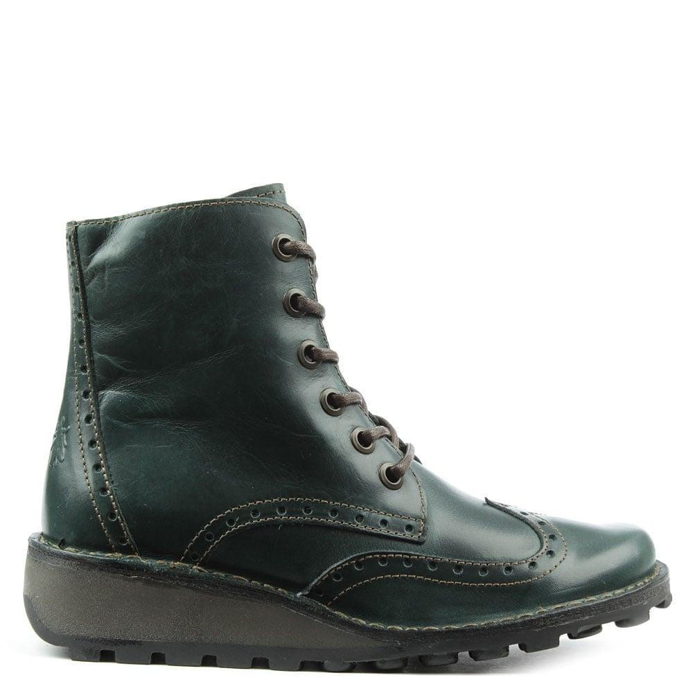 fly london leather lace up boots