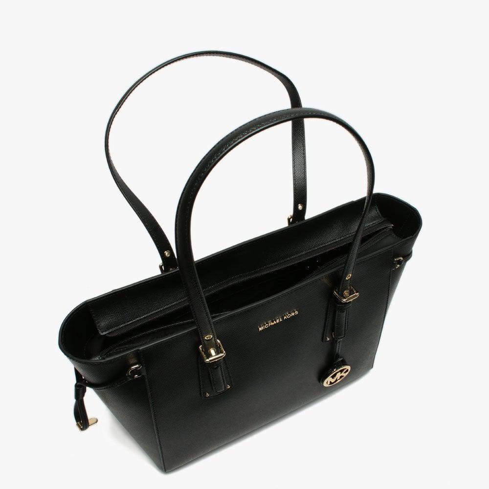 michael kors black saffiano leather tote