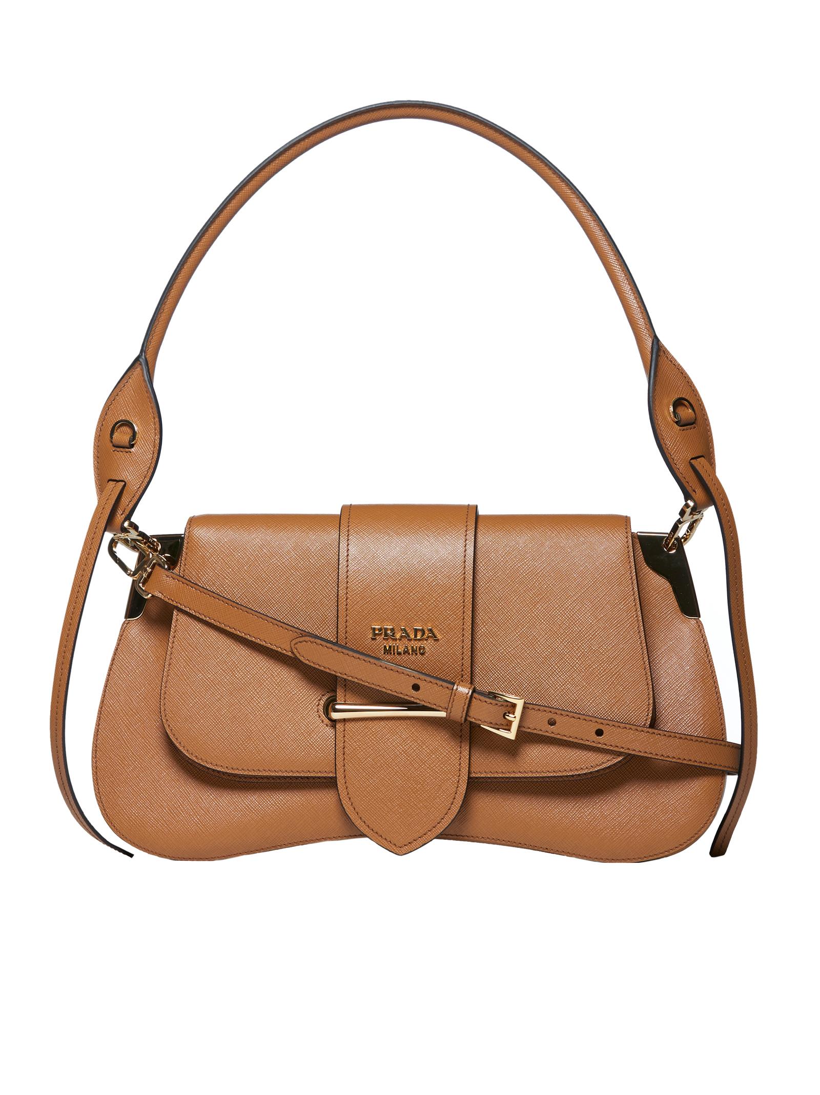 Prada Sidonie Baguette Bag in Brown - Lyst