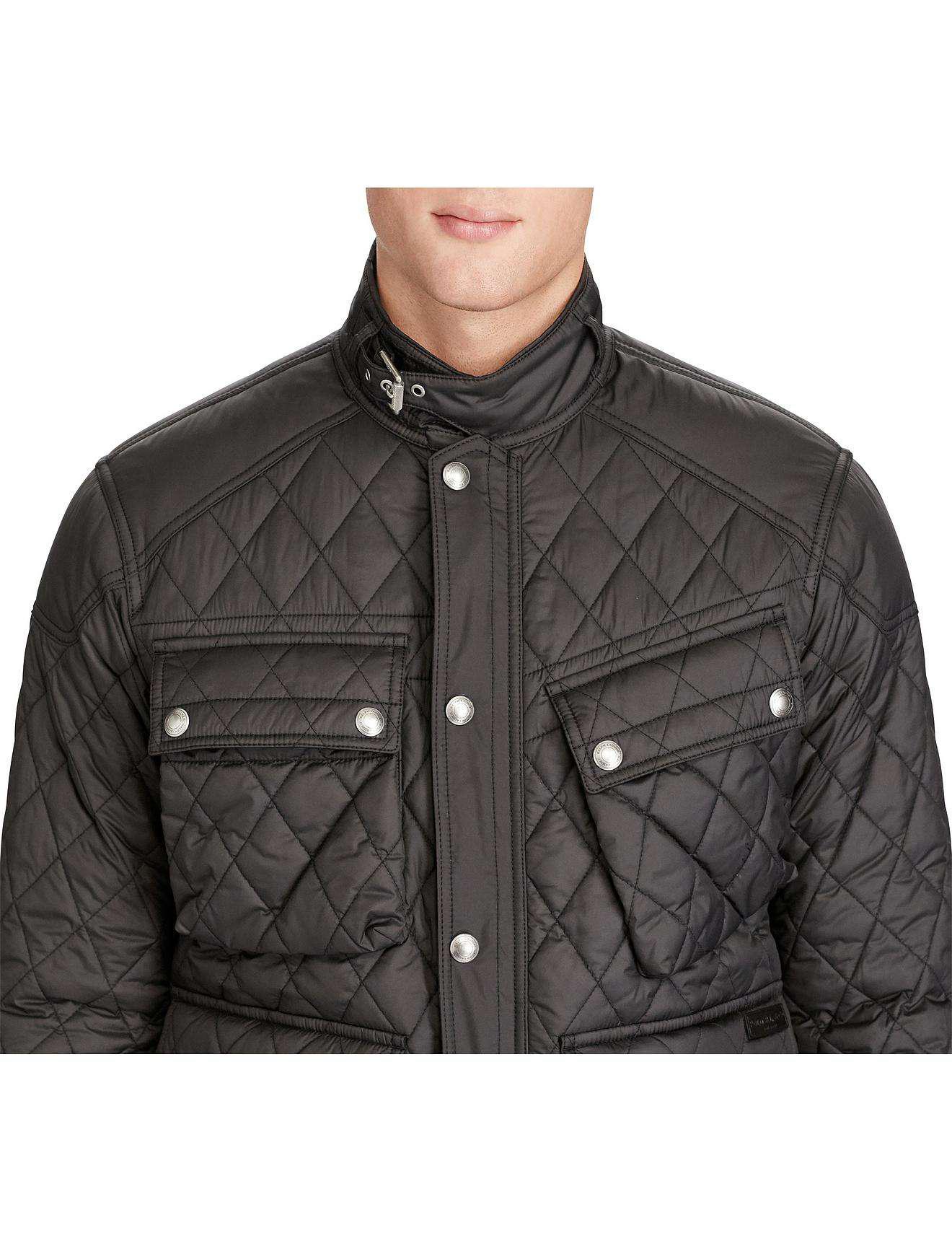 Polo Ralph Lauren Quilted Utility Jacket In Black For Men Lyst Gallery Previously Sold At David Jones