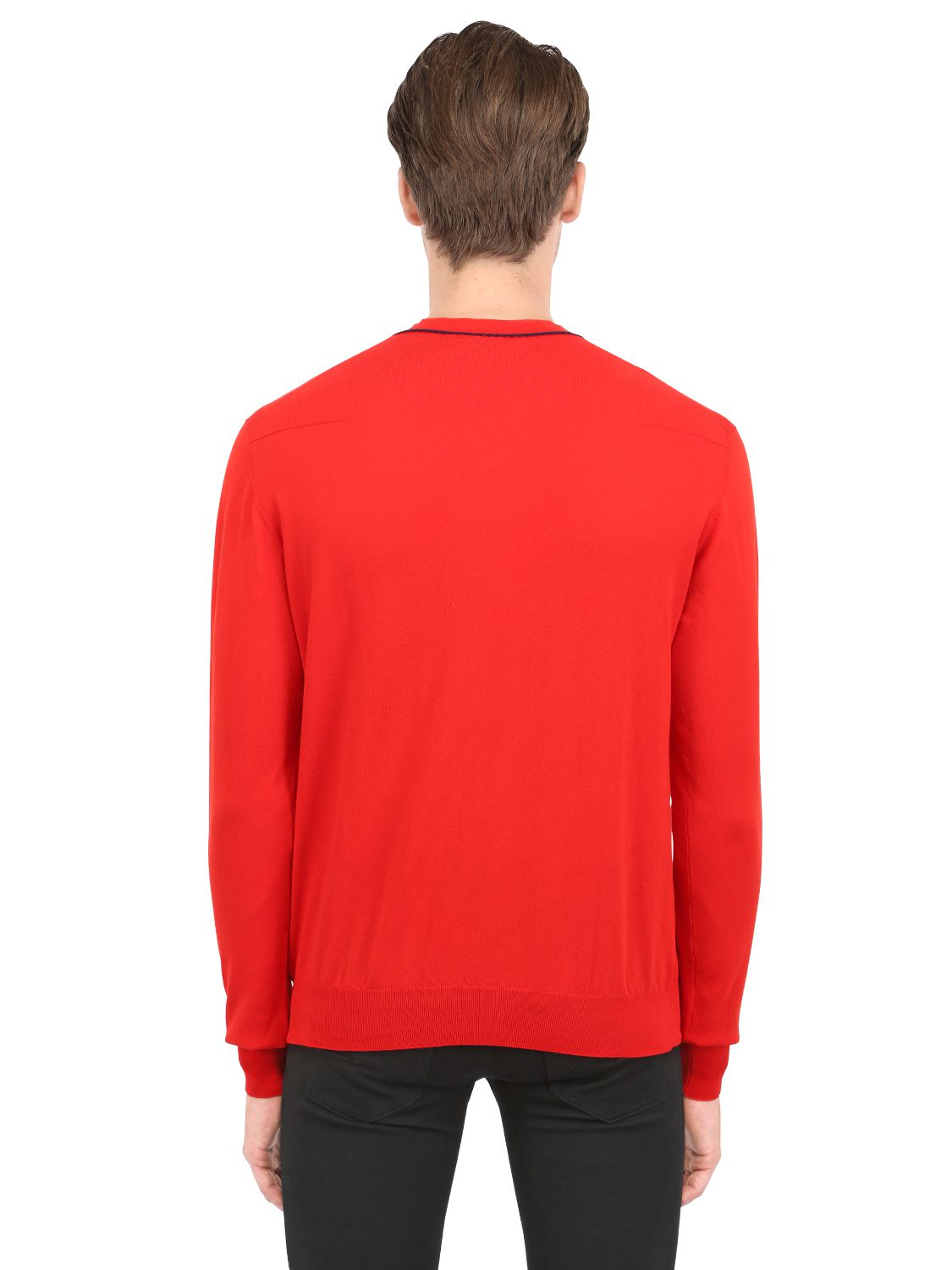 dior red sweater