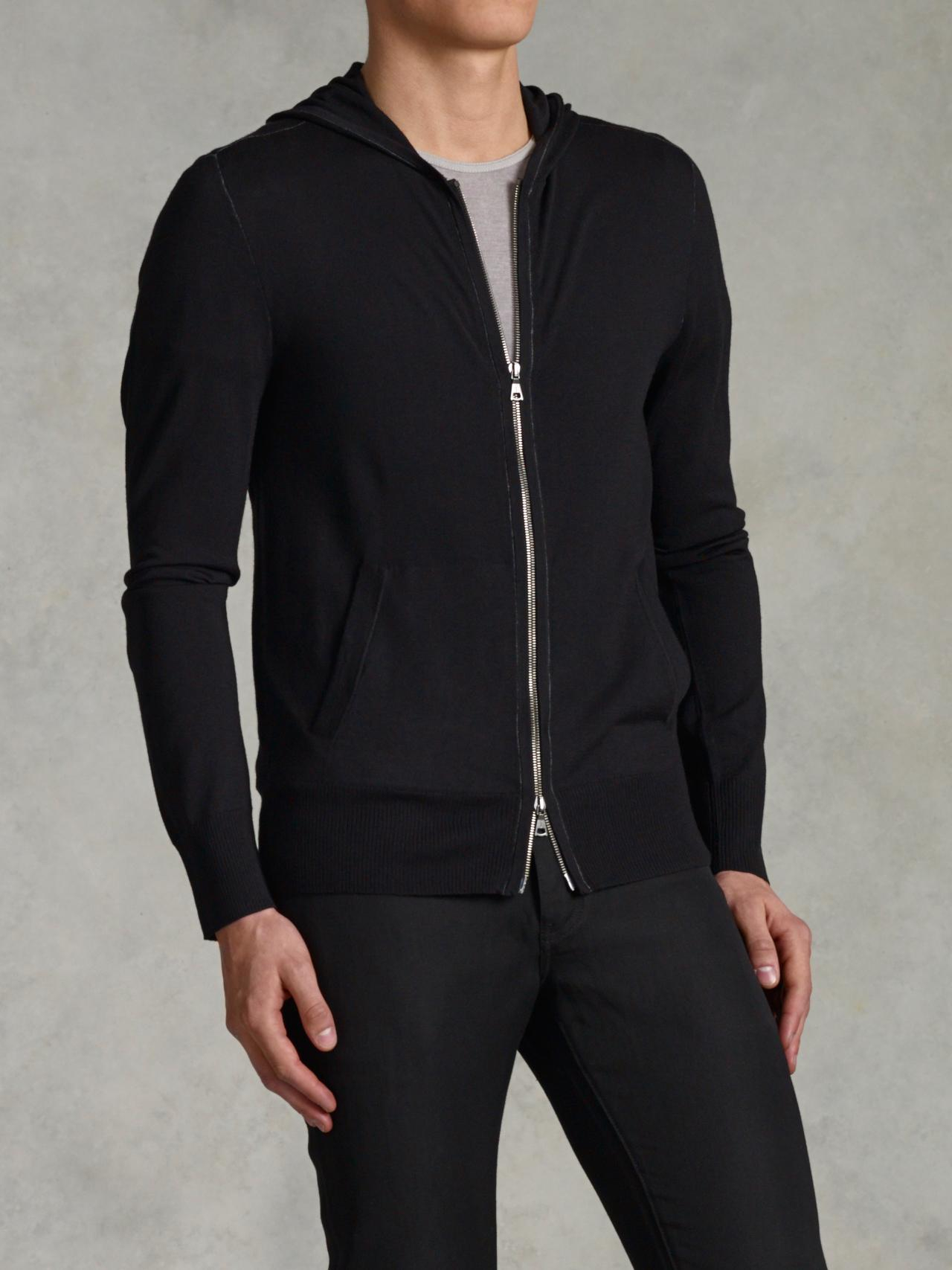 merino wool full zip hoodie men's