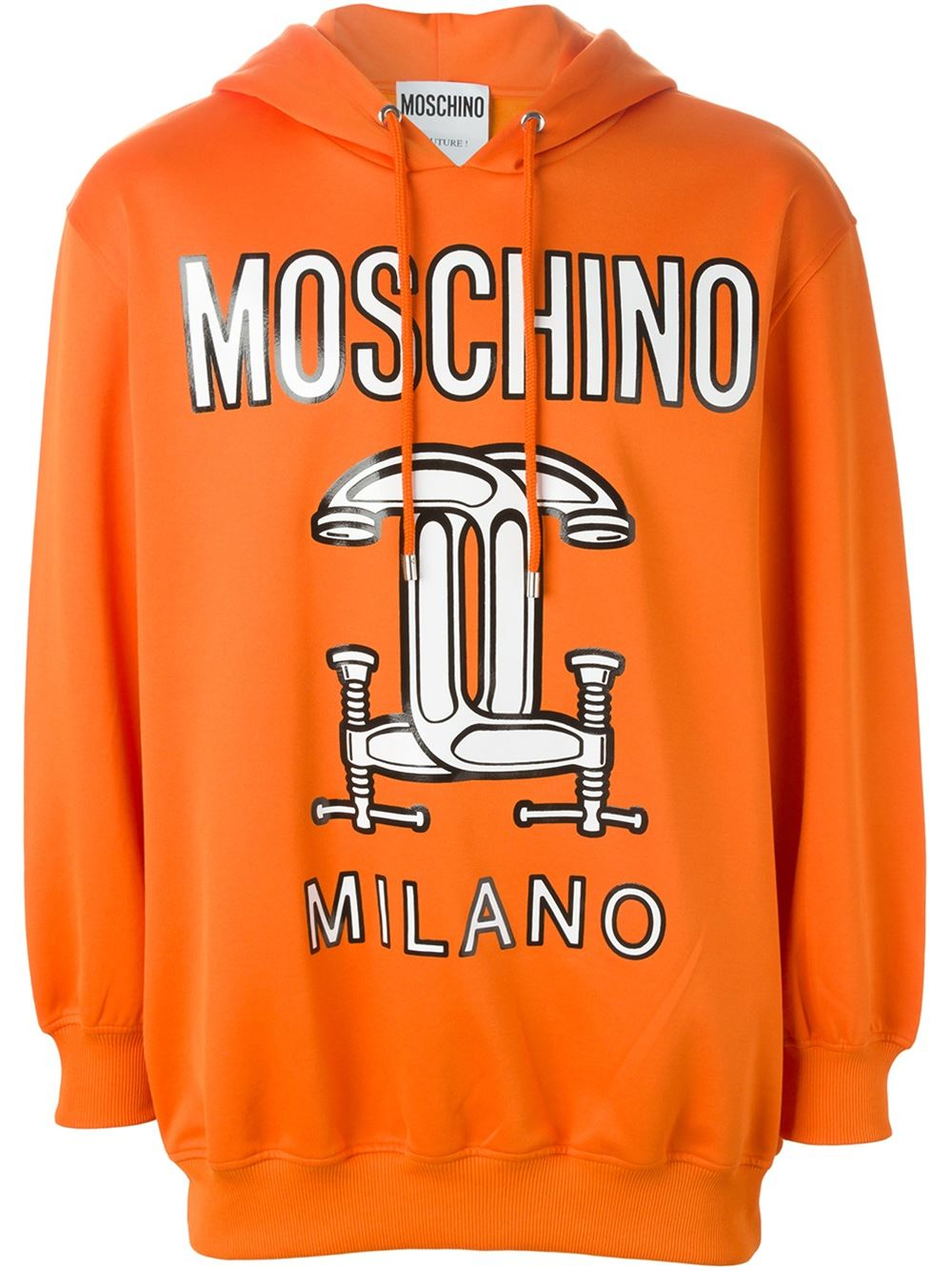 Lyst - Moschino Interlocking C-clamp Sweatshirt in Orange