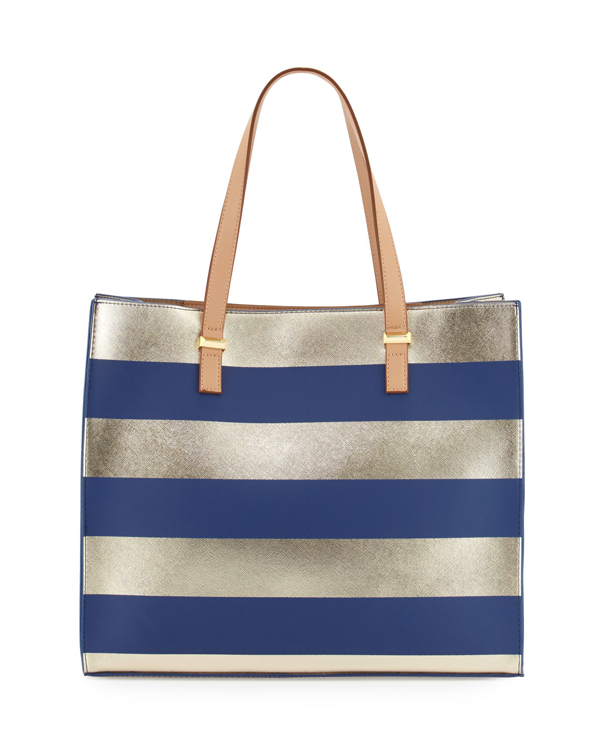 Neiman marcus Bardot Striped Tote Bag in Blue | Lyst