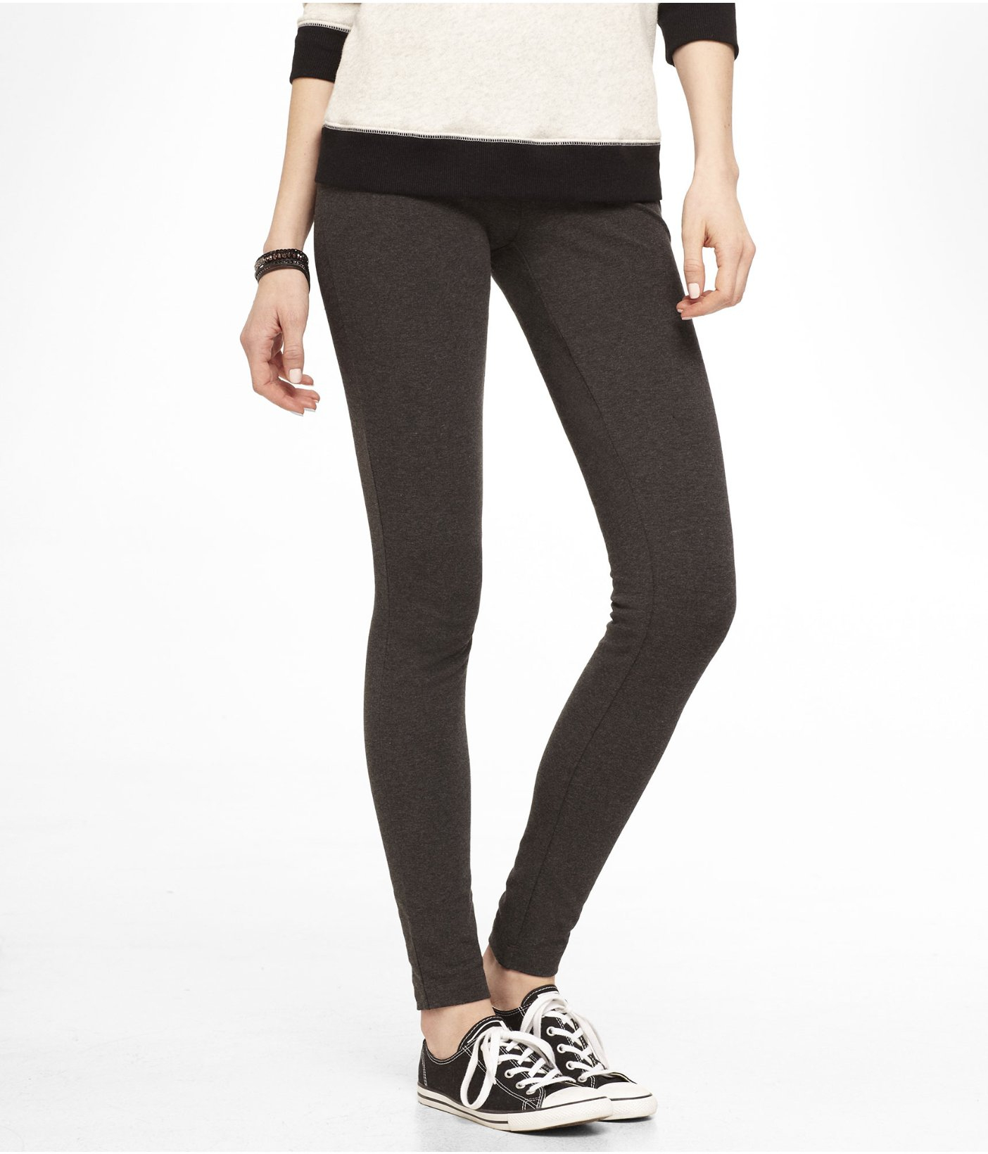 Express Sexy Stretch Ankle Legging in Gray (DARK GRAY) Lyst