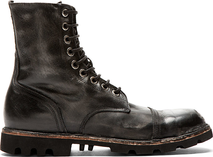 worn in leather boots
