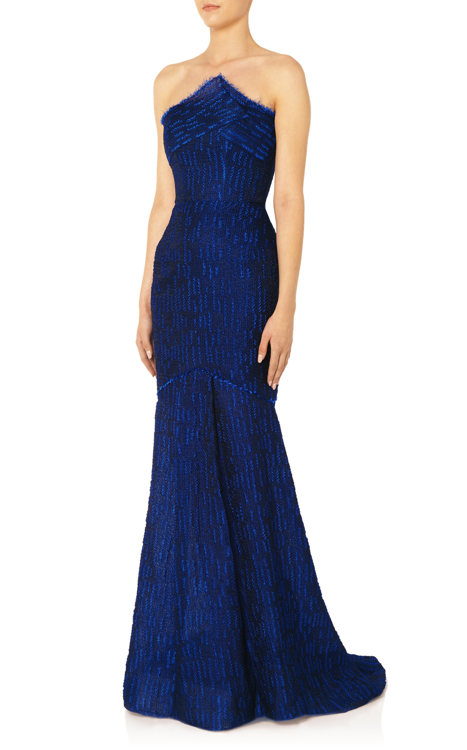 Roland mouret Turret Gown in Blue | Lyst