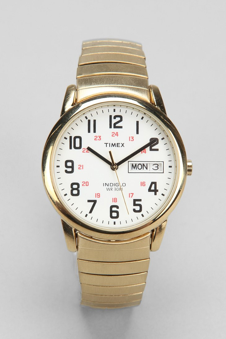 Timex Gold Metal Weekender Watch in Metallic for Men - Lyst