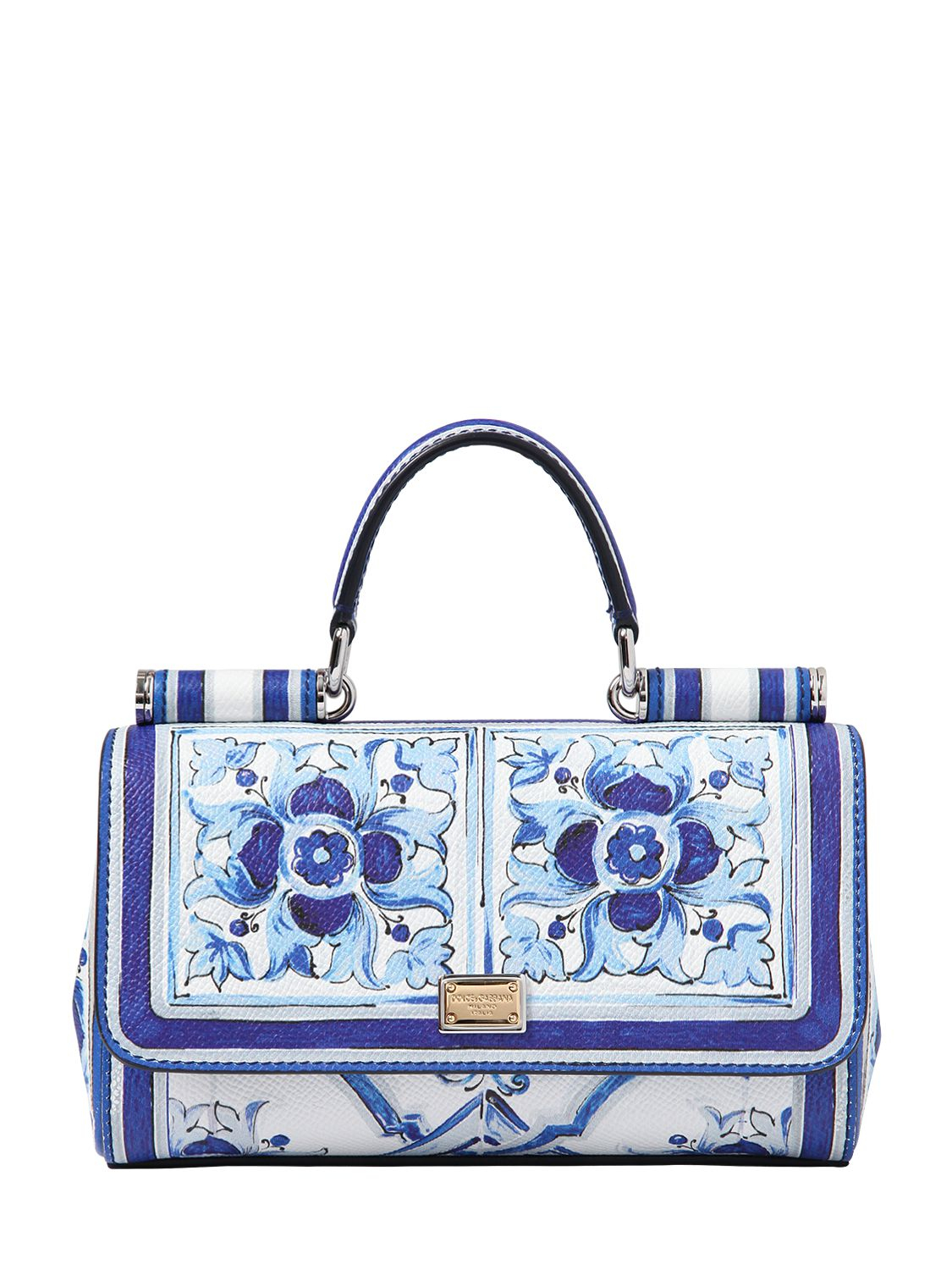 Lyst - Dolce & Gabbana Jeans Printed Dauphine Shoulder Bag in Blue