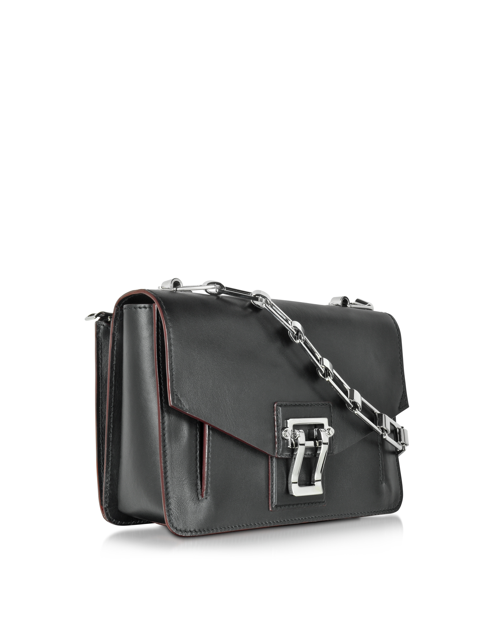 Lyst - Proenza Schouler Hava Leather Chain Shoulder Bag in ...