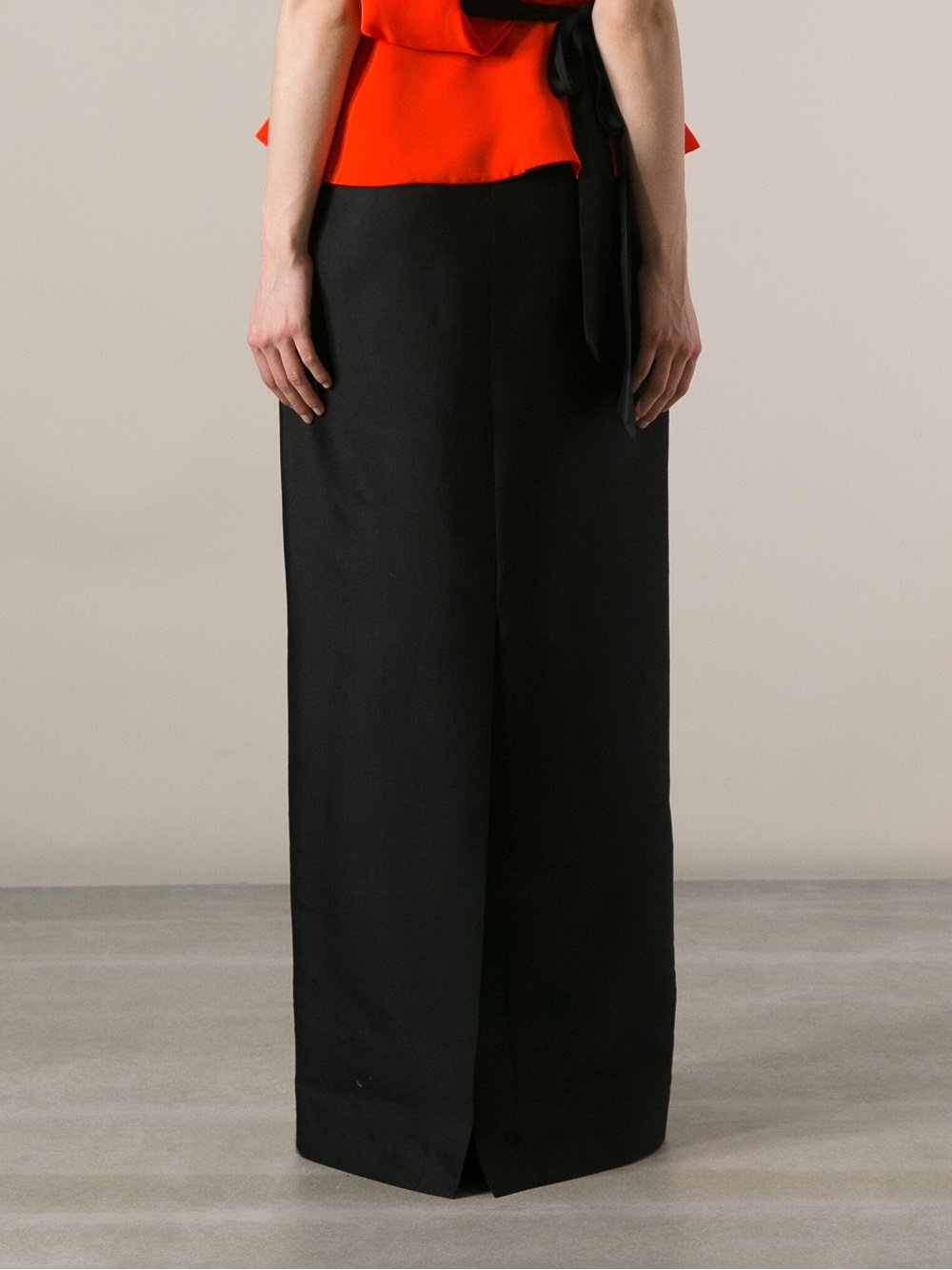 Raoul Long Pencil Skirt in Black | Lyst