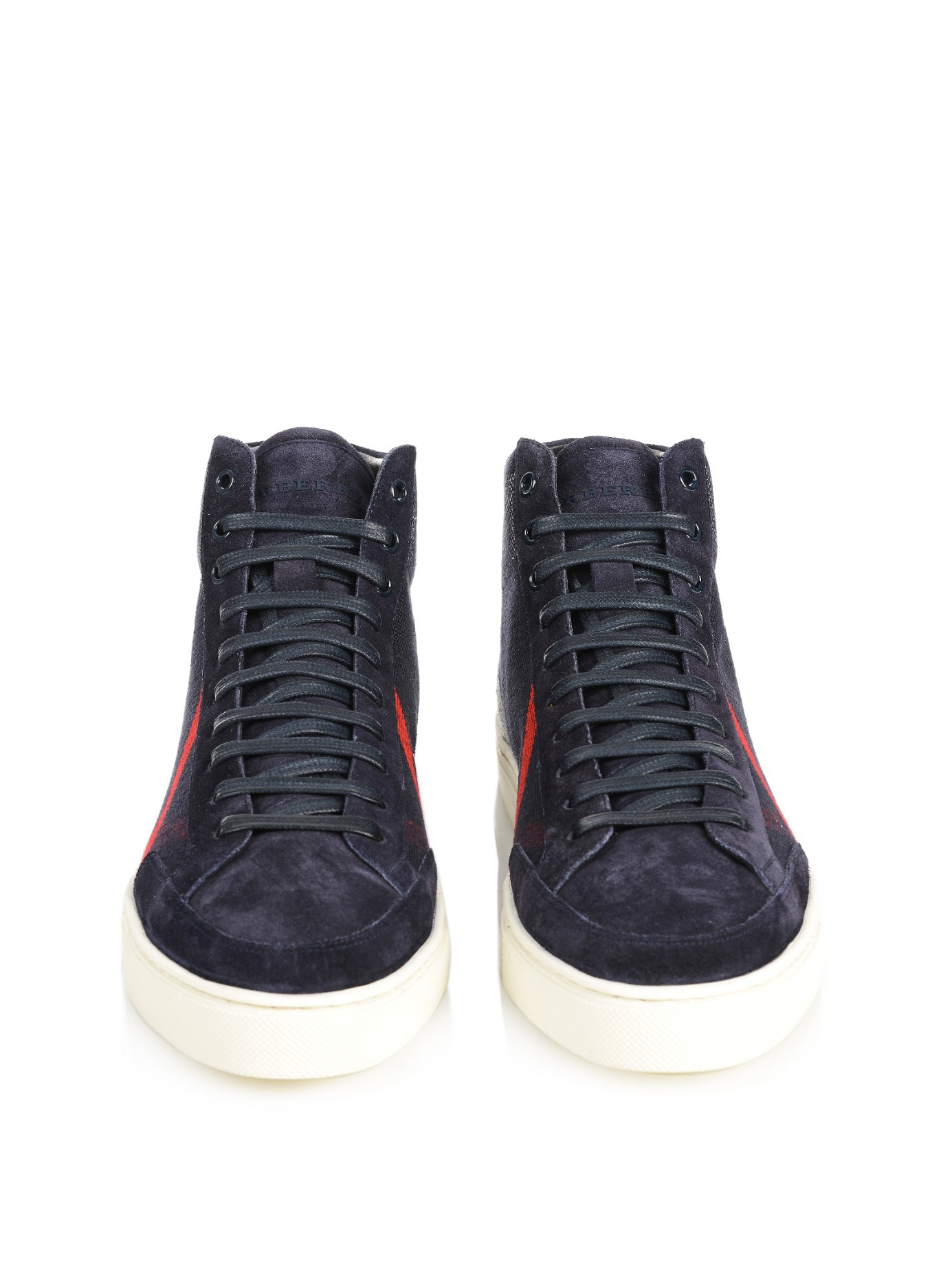 blue burberry trainers