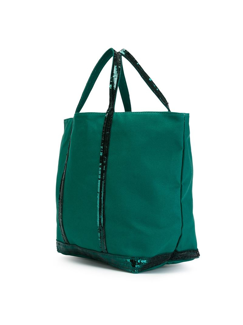 Vanessa Bruno Large Sequin Tote Bag in Green - Lyst