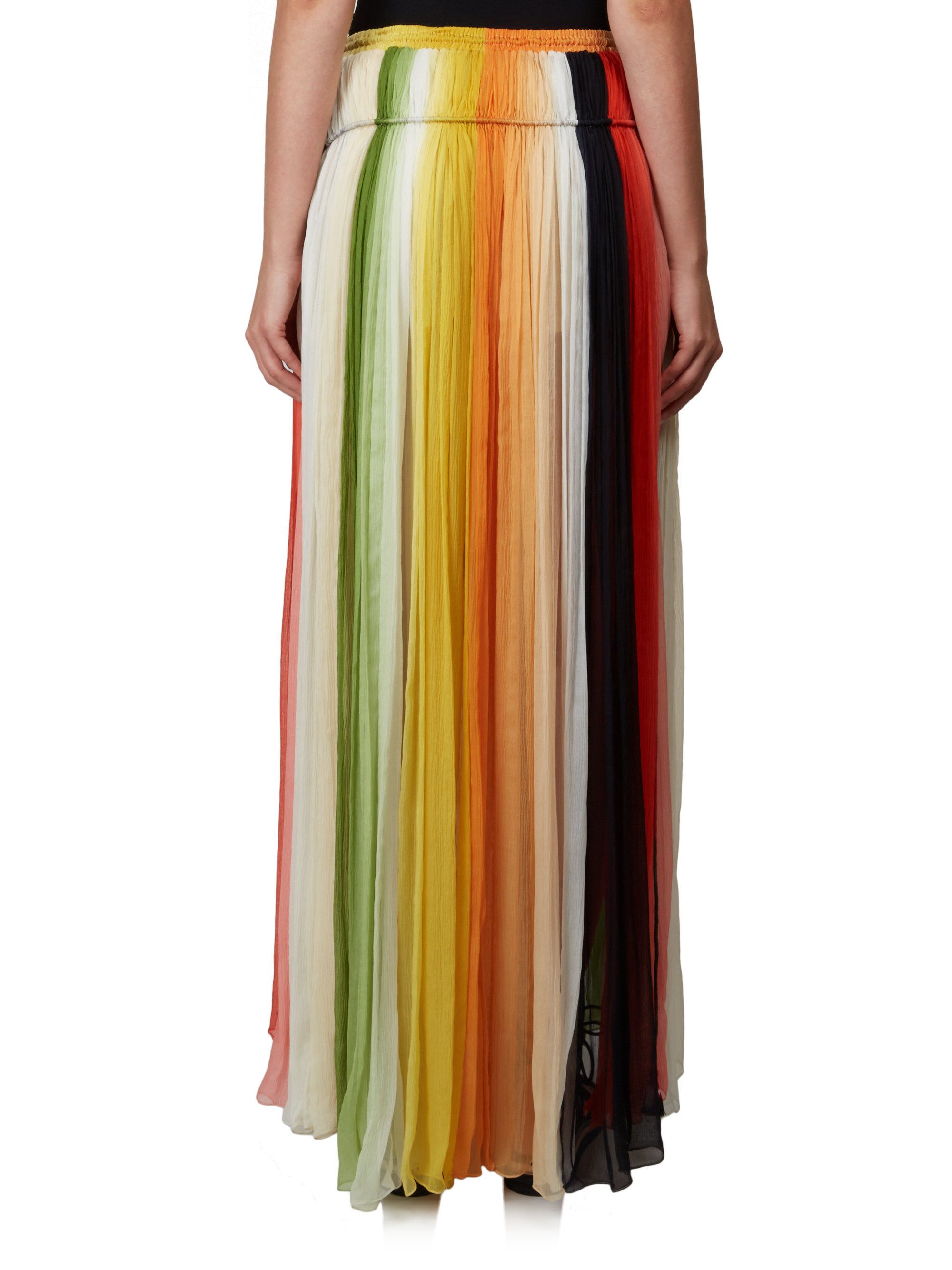 Chloé Rainbow Maxi Skirt Lyst