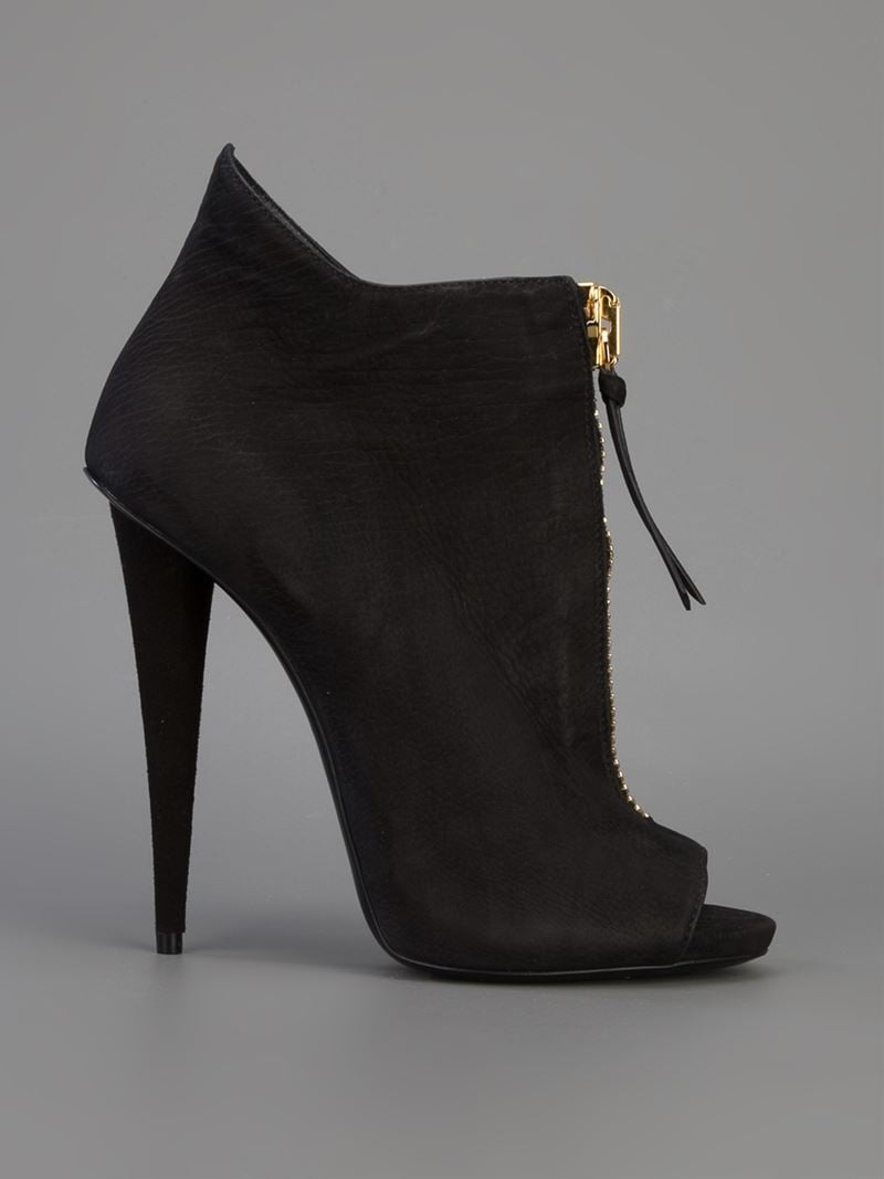 Lyst Giuseppe Zanotti Zip Up Booties In Black