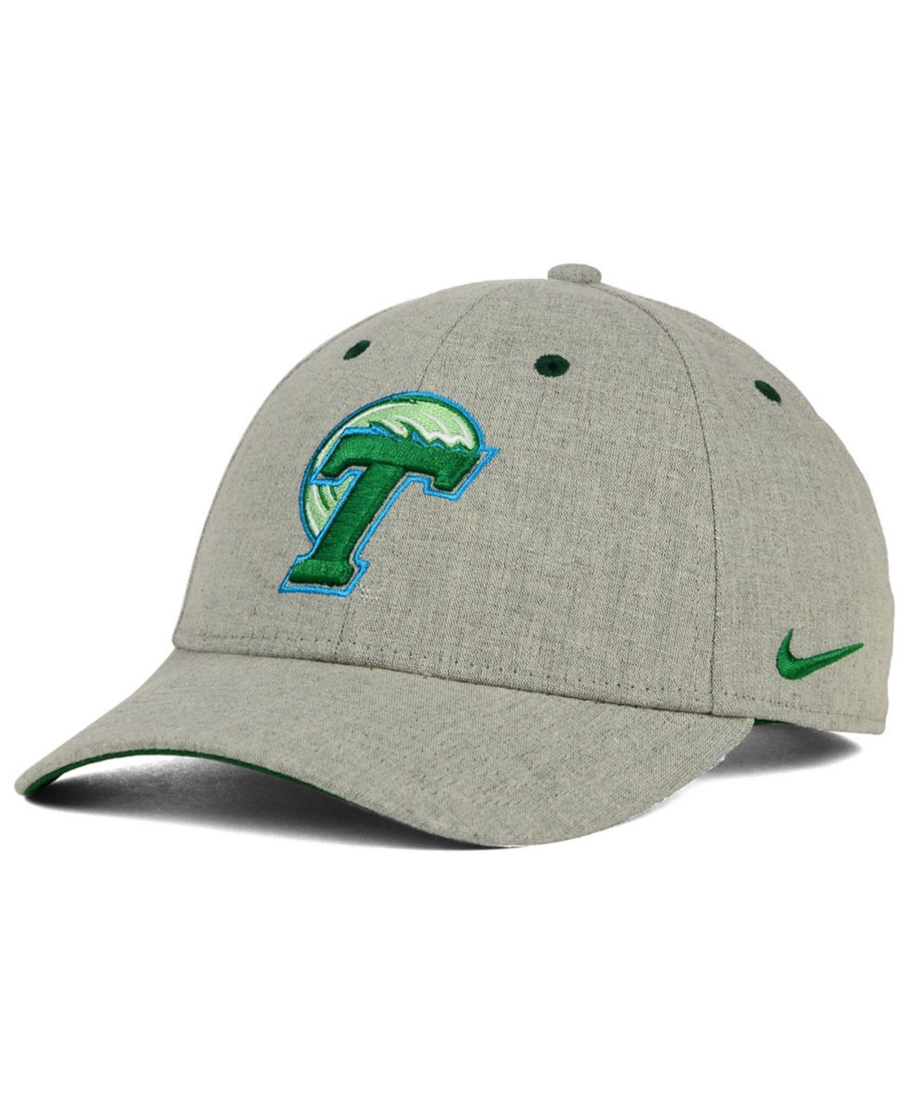 Lyst - Nike Tulane Green Wave Fly Rush Logo Cap in Gray for Men