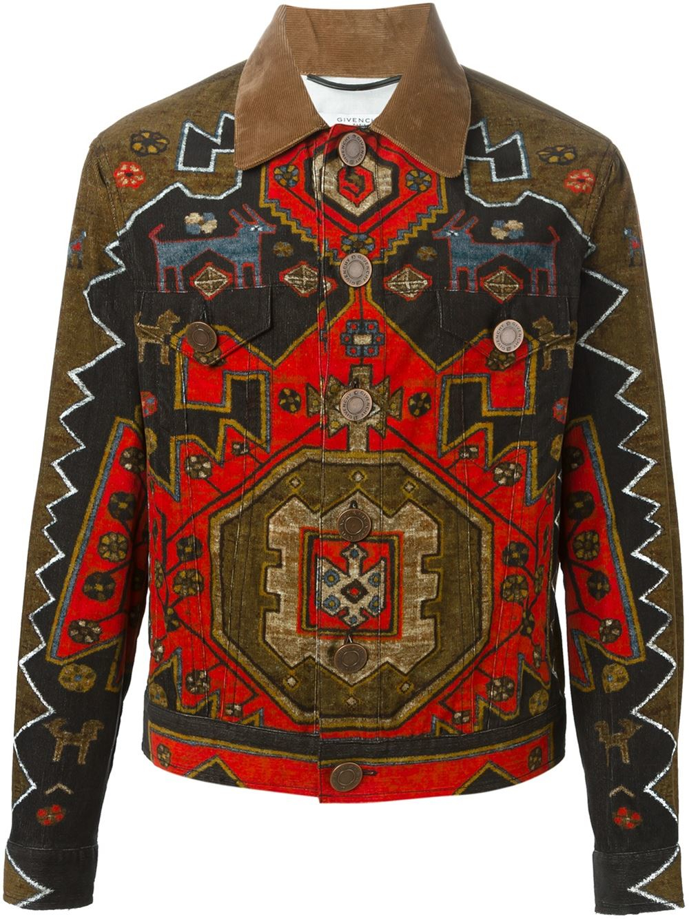Lyst - Givenchy Persian Print Corduroy Jacket for Men
