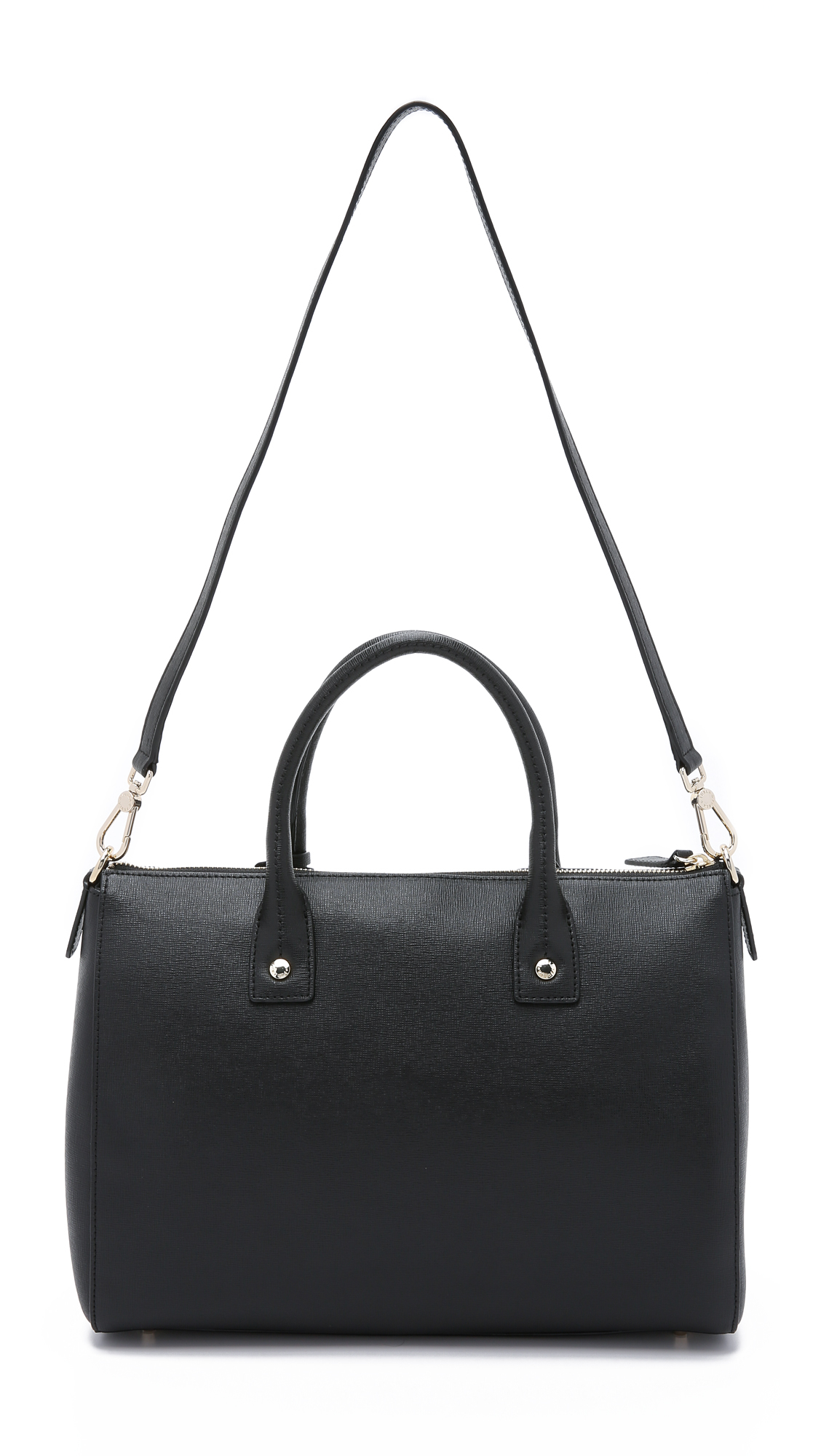 Furla Linda Medium Satchel - Onyx In Black 