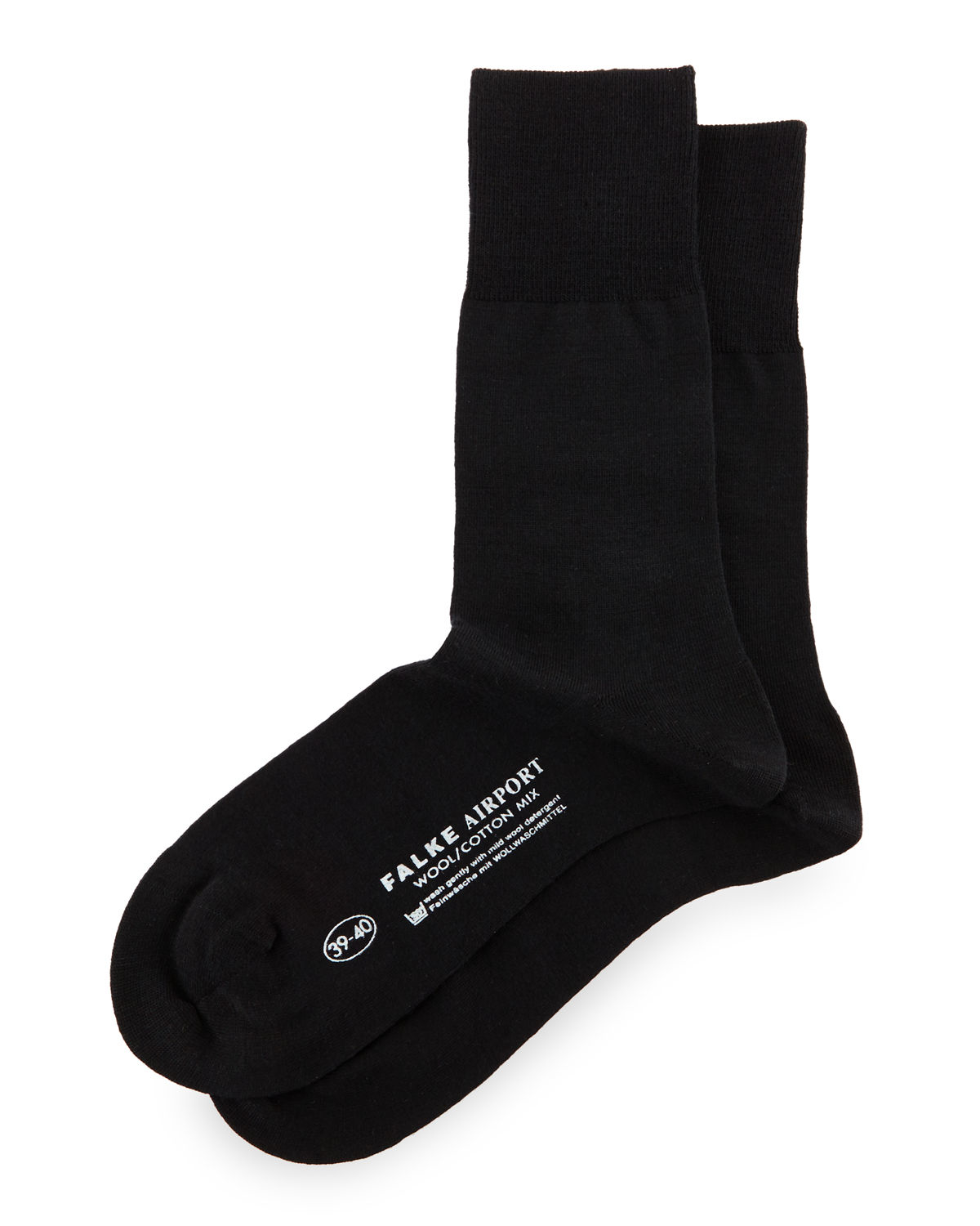 Falke Airport Wool-blend Socks in Black for Men | Lyst