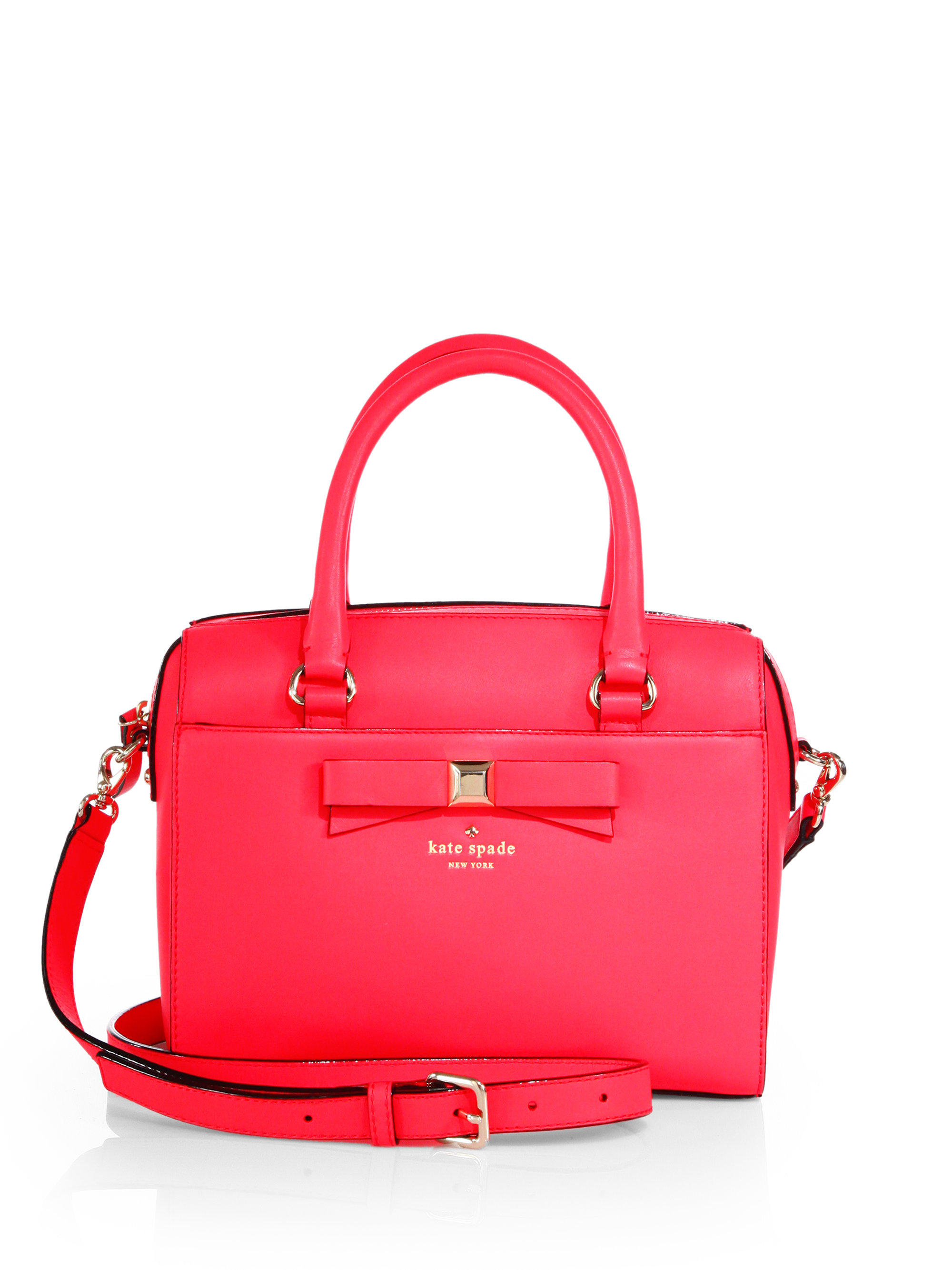 Lyst Kate spade new york Holly Street Ashton Bow Satchel in Pink
