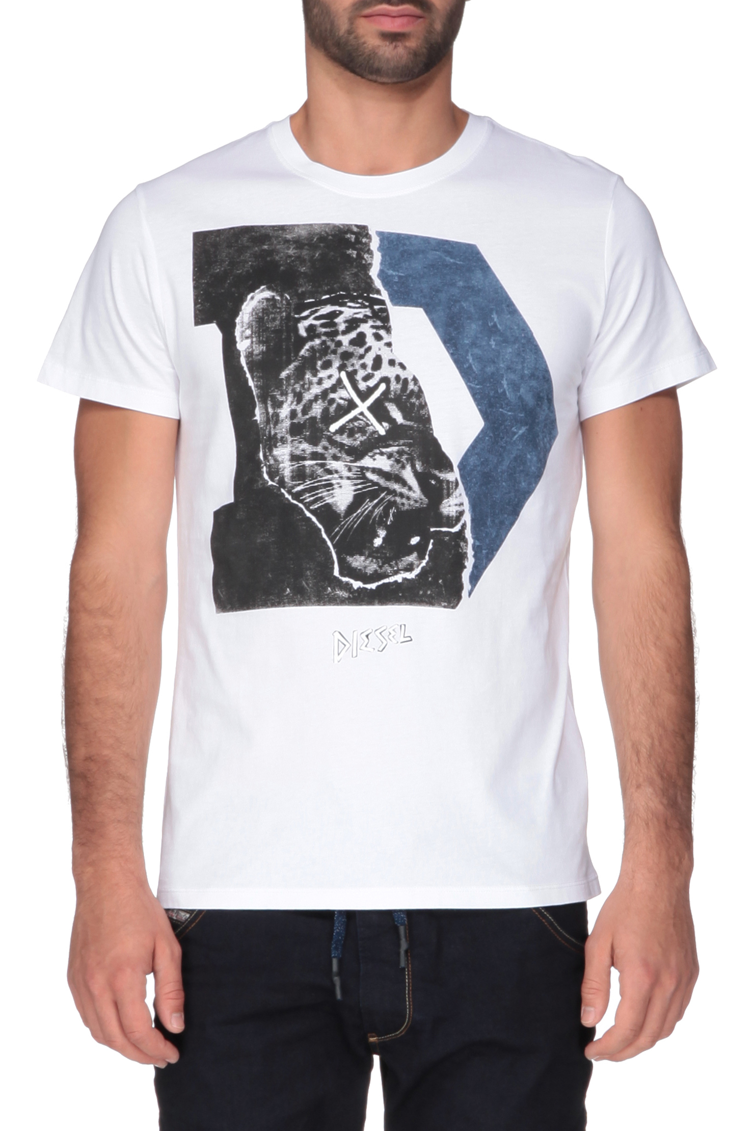 Diesel Mohawk Print T-shirt in White for Men - Save 52% | Lyst