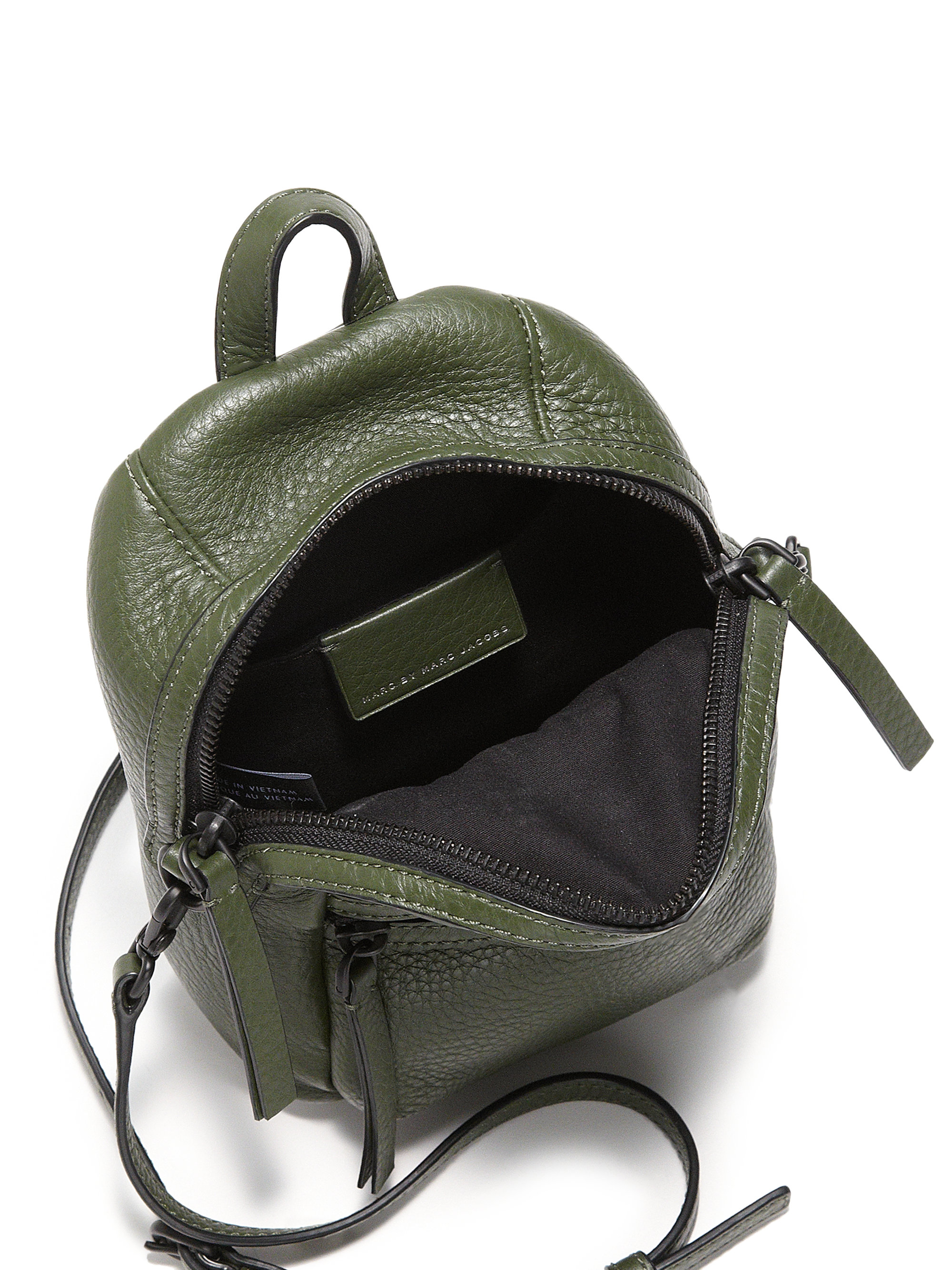 Marc By Marc Jacobs Domo Biker Mini Leather Backpack in Green - Lyst