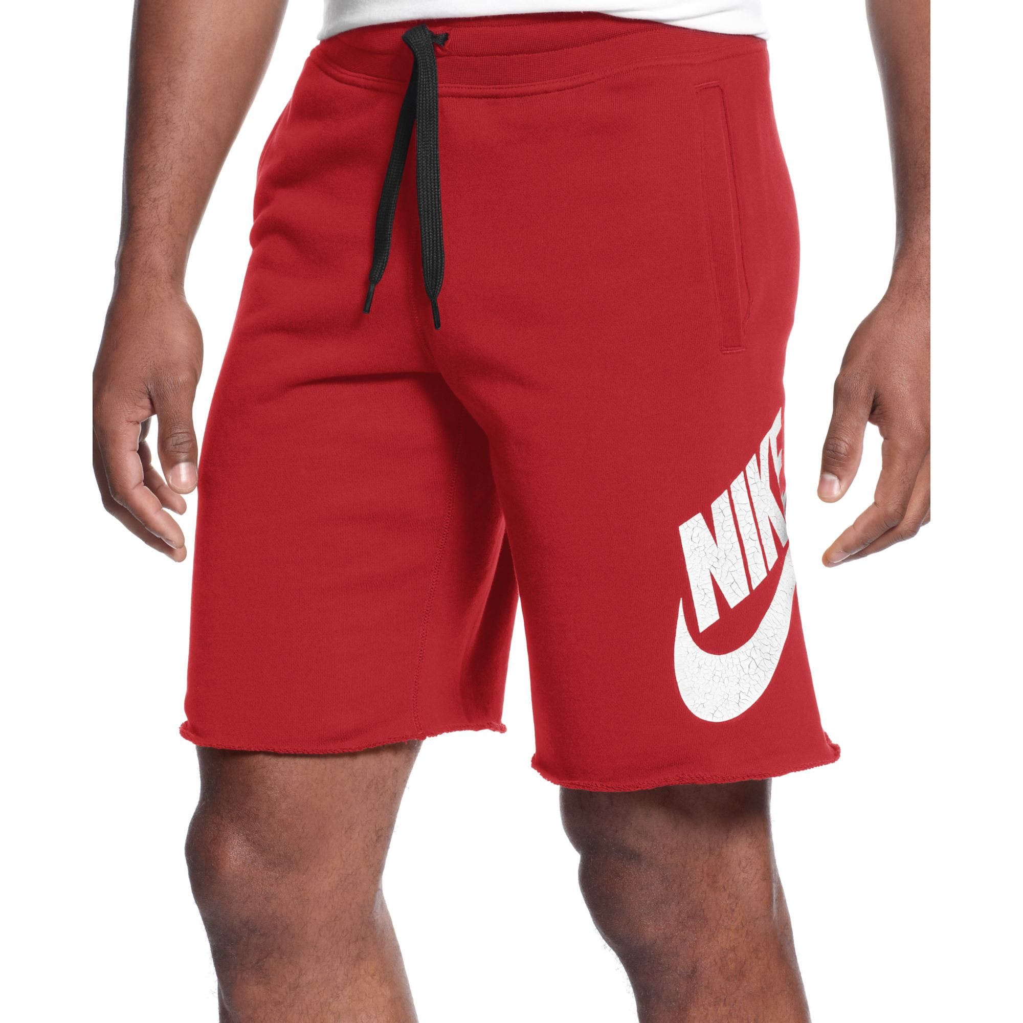 nike sweatpant shorts men