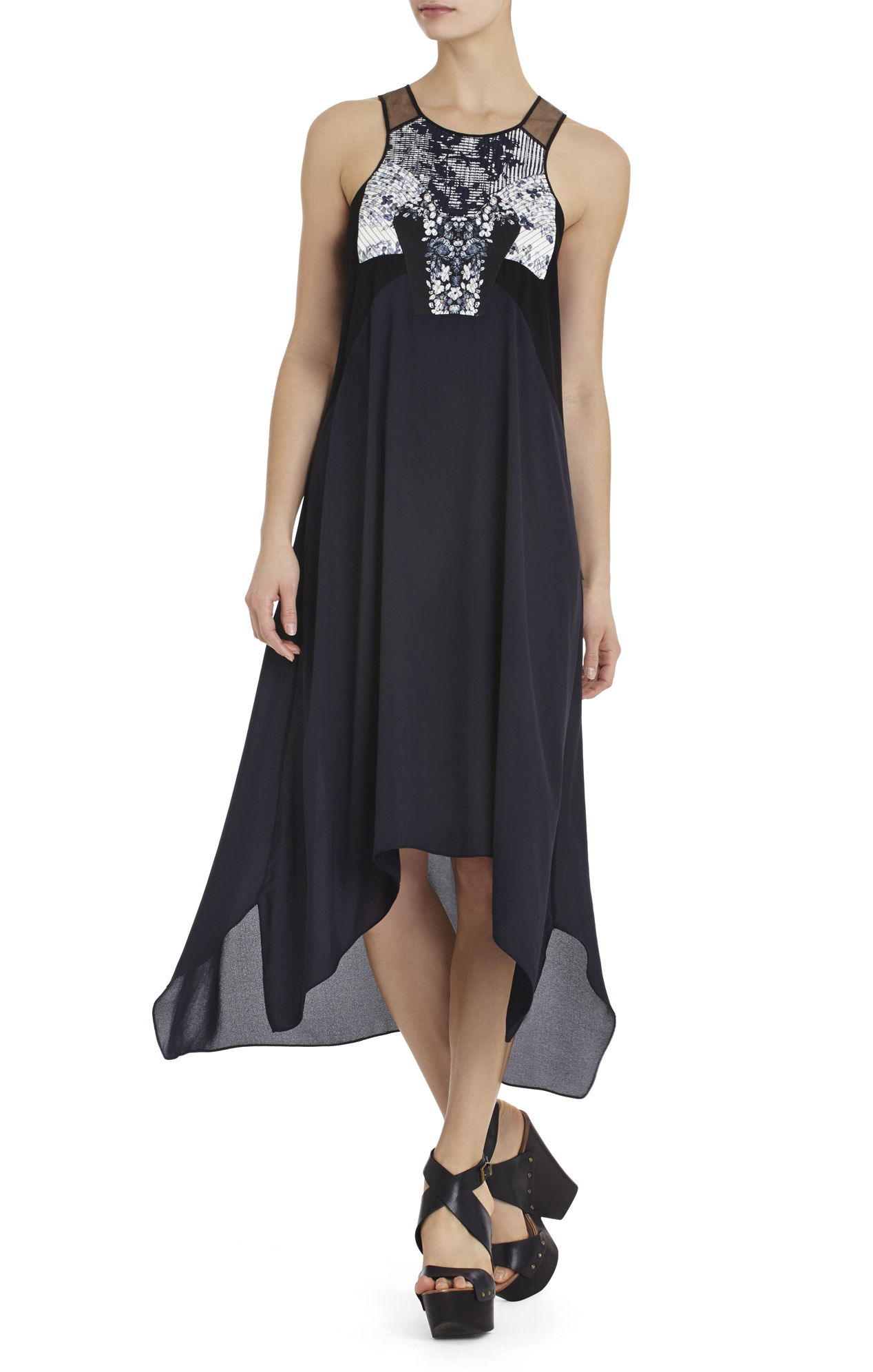 Bcbgmaxazria Runway Isadora Dress in Blue (DARK NAVY) | Lyst