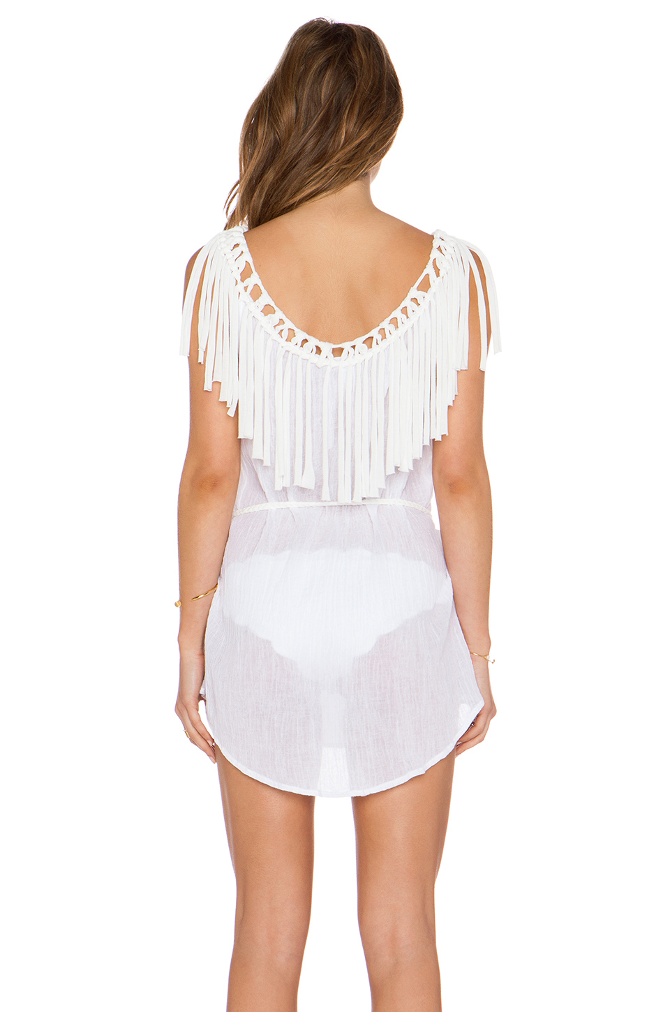 eberjey shipwrecked rania tunic in white lyst eberjey shipwrecked rania tunic in white lyst