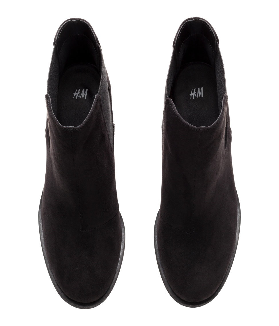 h&m ankle boots black