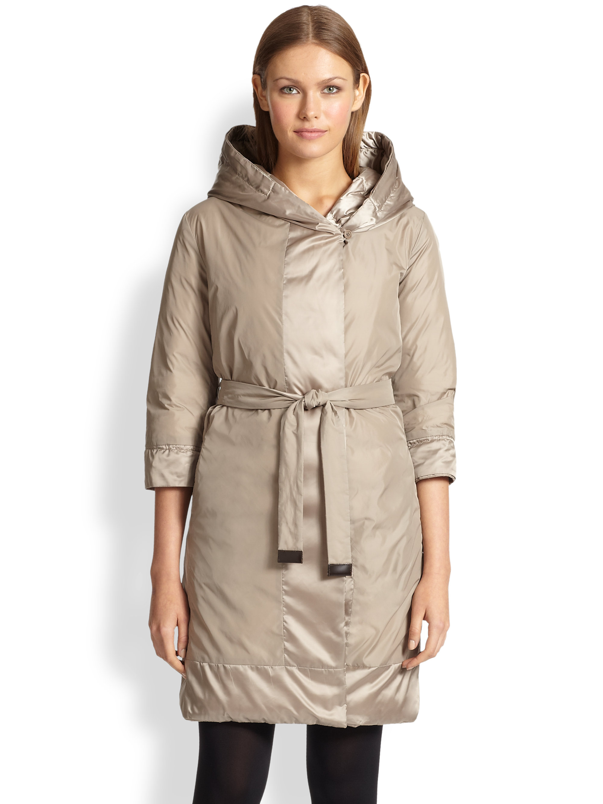 Lyst Max Mara Reversible Cube Puffer Jacket In Natural 6695