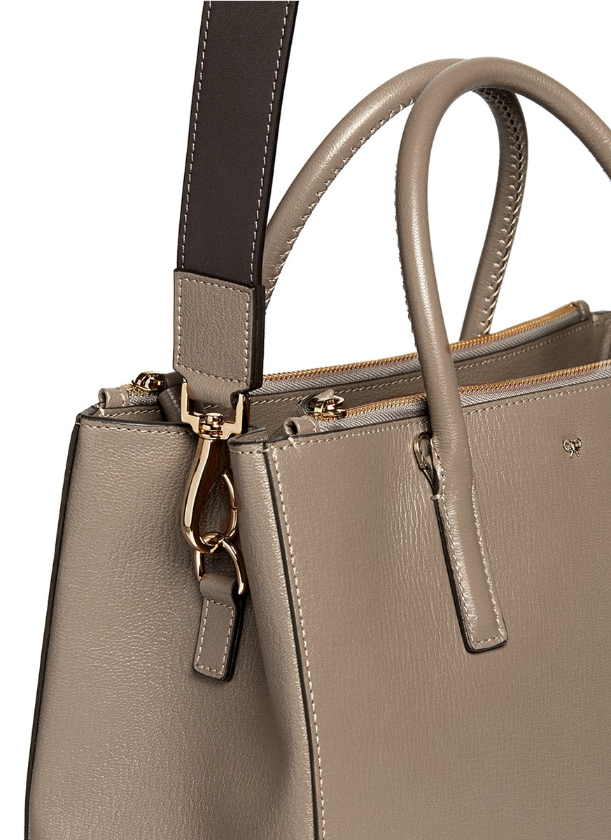 Anya Hindmarch Ebury Small Soft Leather Tote in Brown Lyst