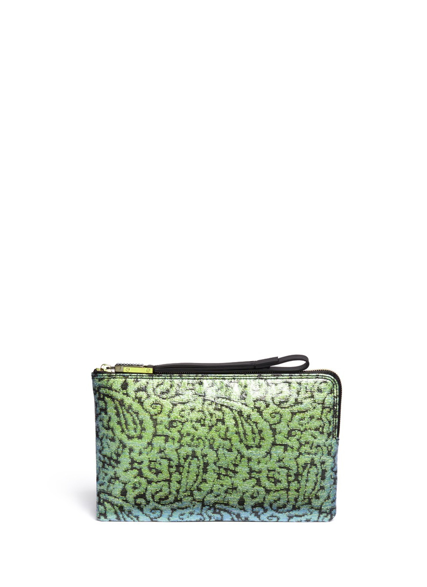 iridescent clutch