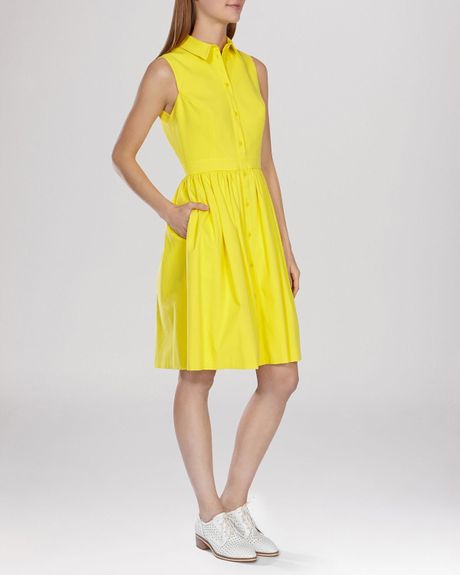 womens yellow dress shirt
