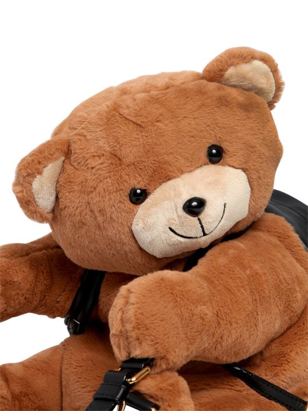 moschino plush teddy bear backpack