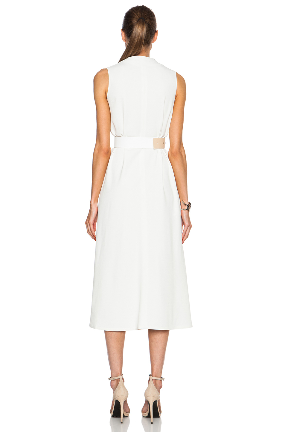 victoria beckham v neck dress