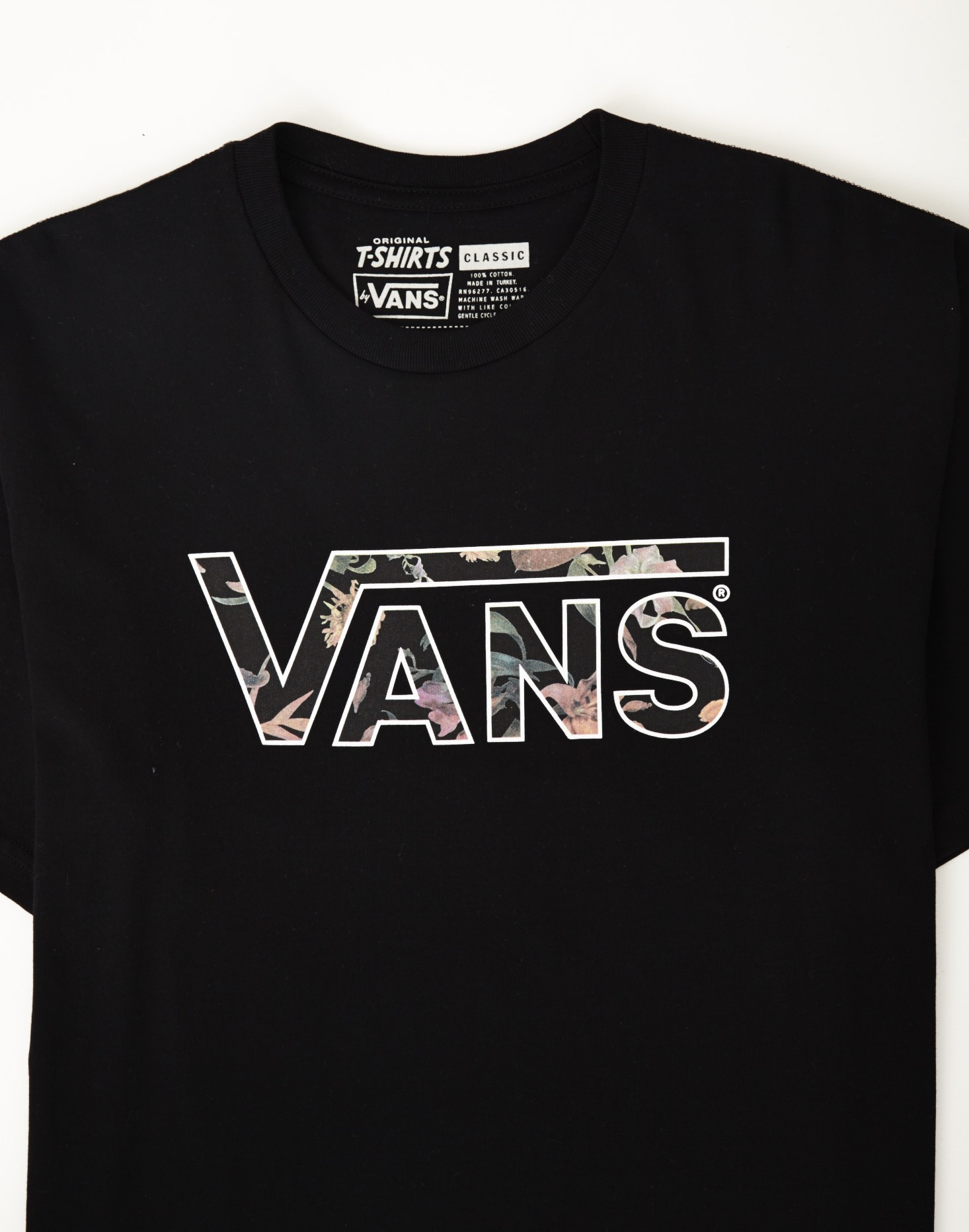 Vans Classic Logo Fill T-shirt Black in Black for Men | Lyst