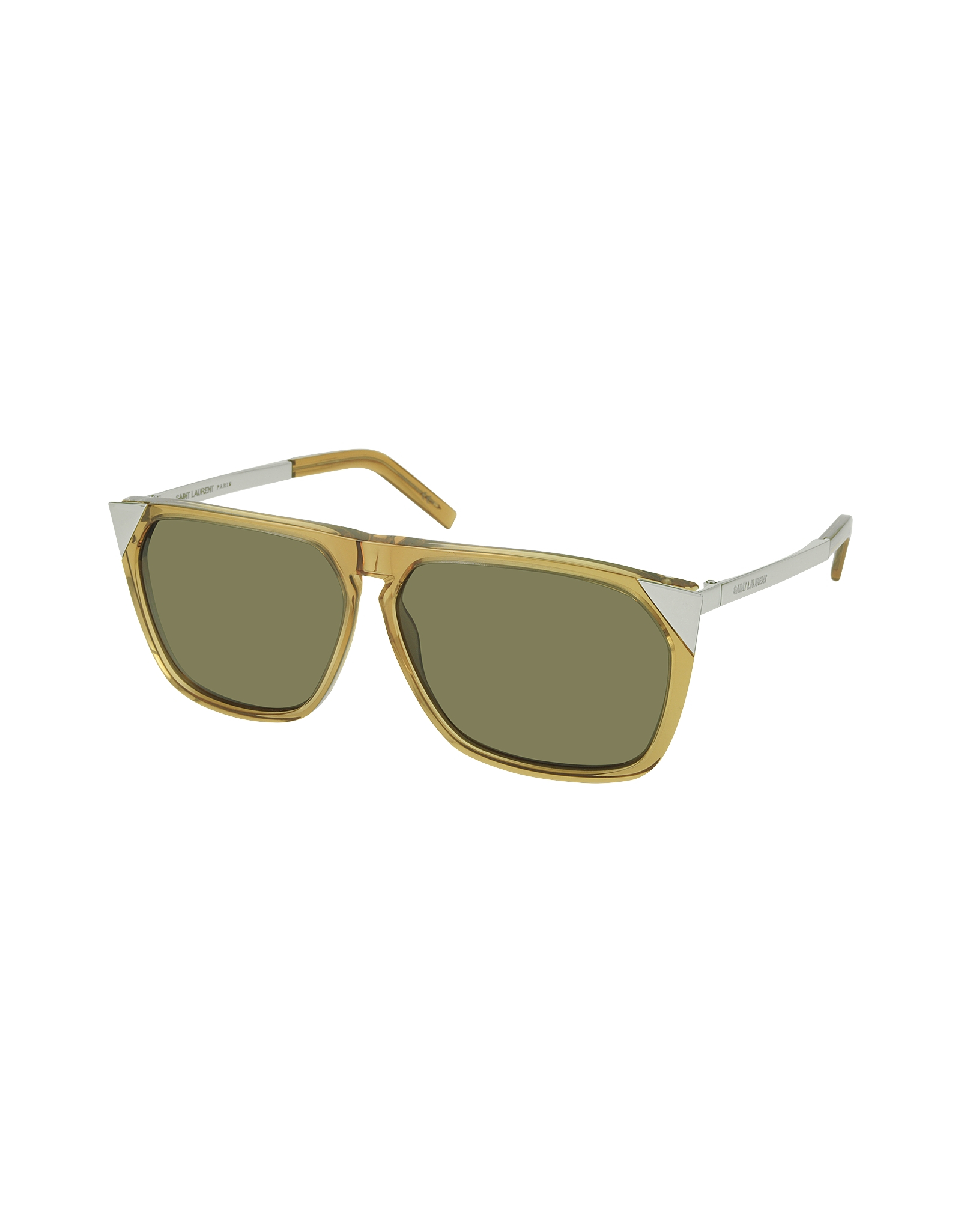 Lyst Saint Laurent Sl 31 8ocej Champagne Women S Sunglasses In Metallic