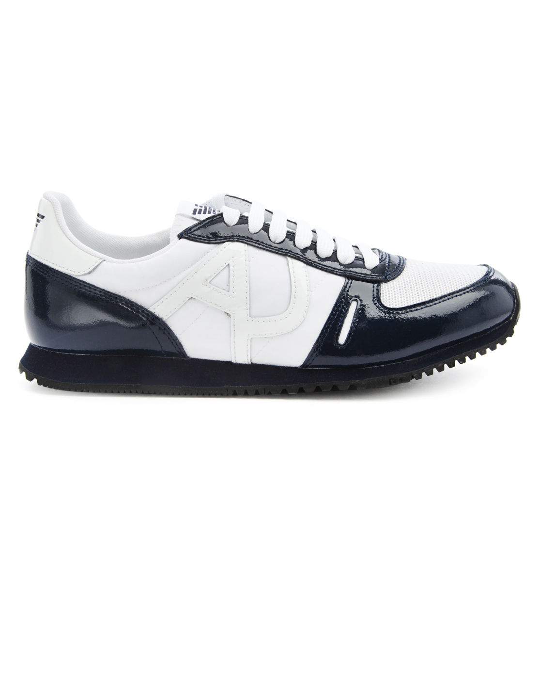 Armani Jeans Aj Logo White and Blue Sneakers in White for Men | Lyst