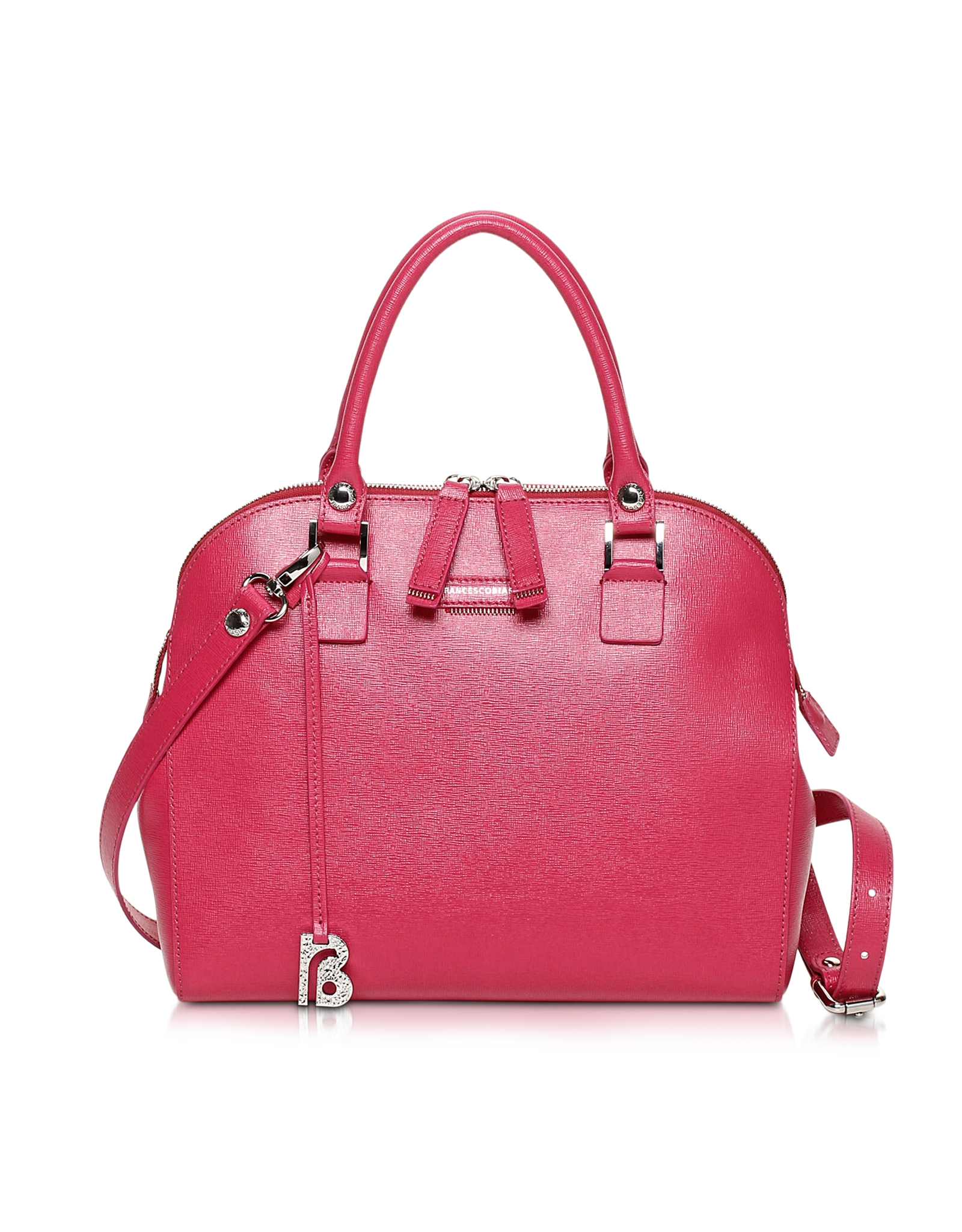 Lyst Francesco Biasia Kilburn Saffiano Leather Small Bowler Bag in Yellow